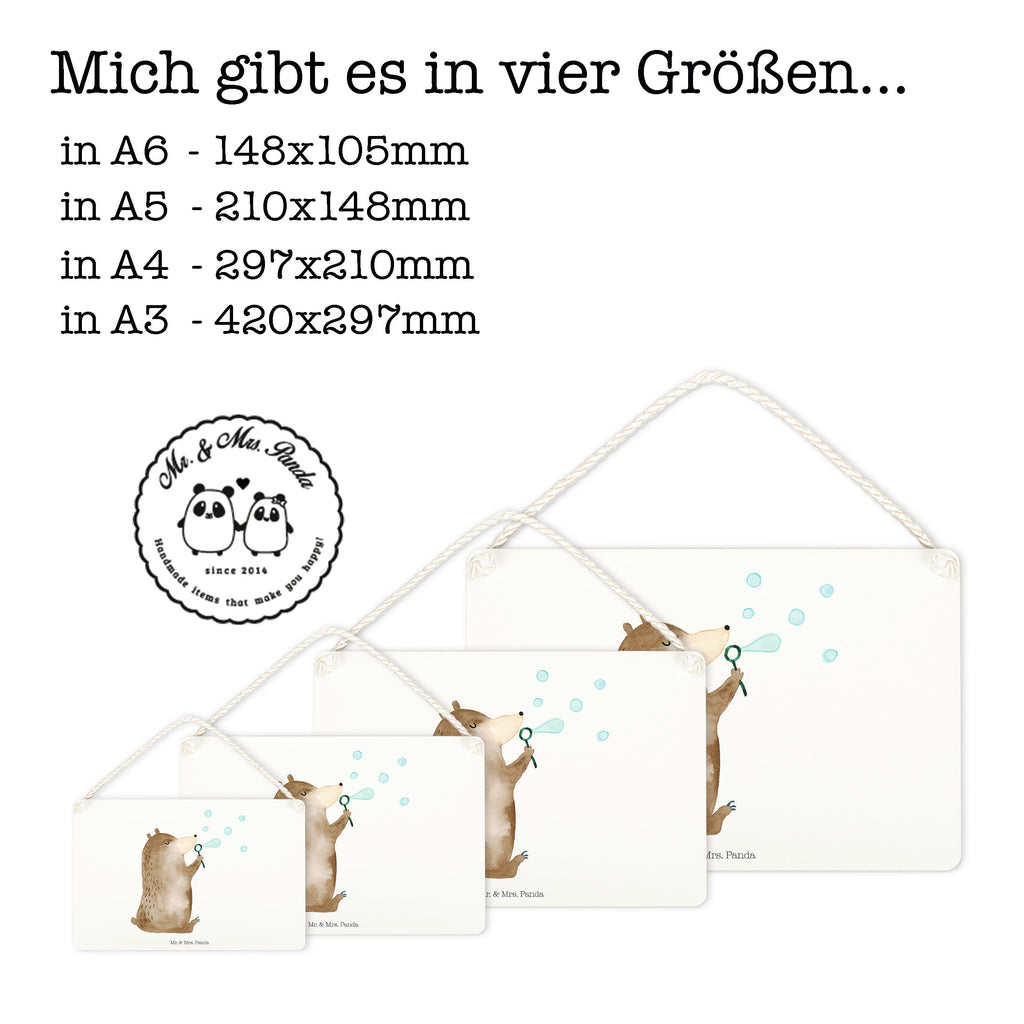 Deko Schild Bär Seifenblasen Seifenblasen Bär Lustig Sein Glücklich Traurig Happy Schild, Türschild, Holzschild, Wandschild, Wanddeko  Bär, Teddy, Teddybär