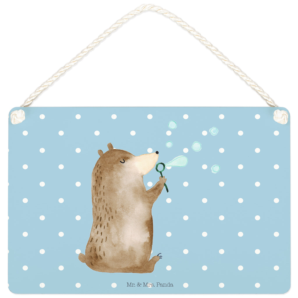 Deko Schild Bär Seifenblasen Seifenblasen Bär Lustig Sein Glücklich Traurig Happy Schild, Türschild, Holzschild, Wandschild, Wanddeko  Bär, Teddy, Teddybär
