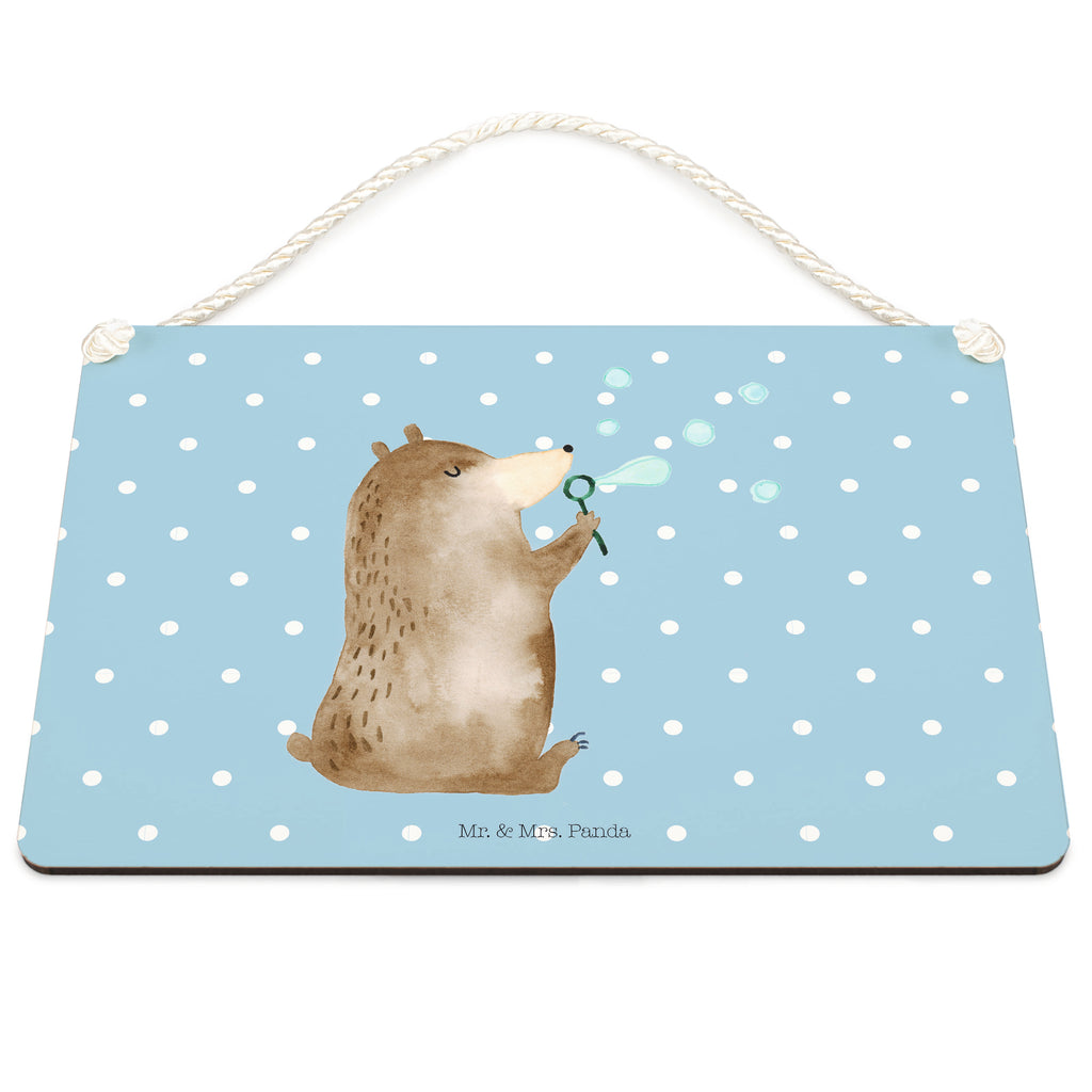 Deko Schild Bär Seifenblasen Seifenblasen Bär Lustig Sein Glücklich Traurig Happy Schild, Türschild, Holzschild, Wandschild, Wanddeko  Bär, Teddy, Teddybär