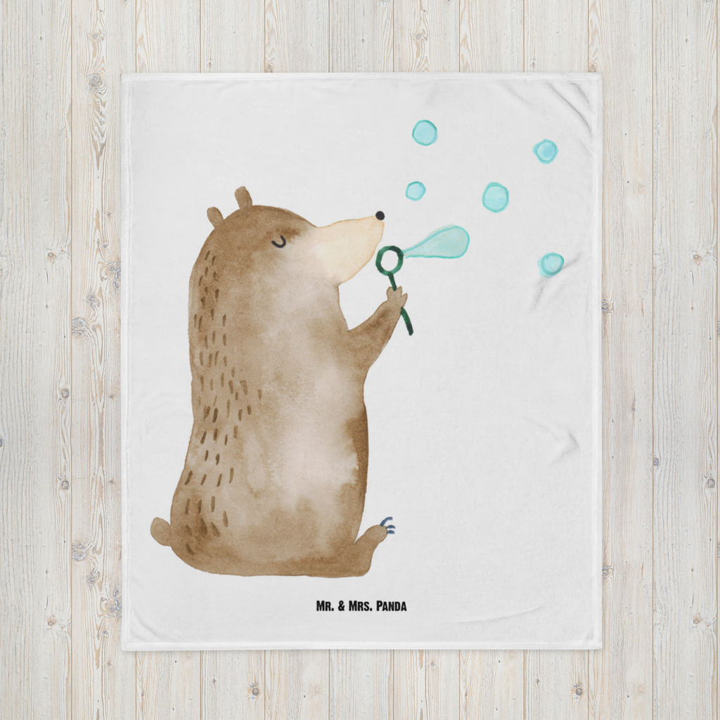 Babydecke Bär Seifenblasen Seifenblasen Bär Lustig Sein Glücklich Traurig Happy Babydecke, Babygeschenk, Geschenk Geburt, Babyecke Kuscheldecke, Krabbeldecke  Bär, Teddy, Teddybär