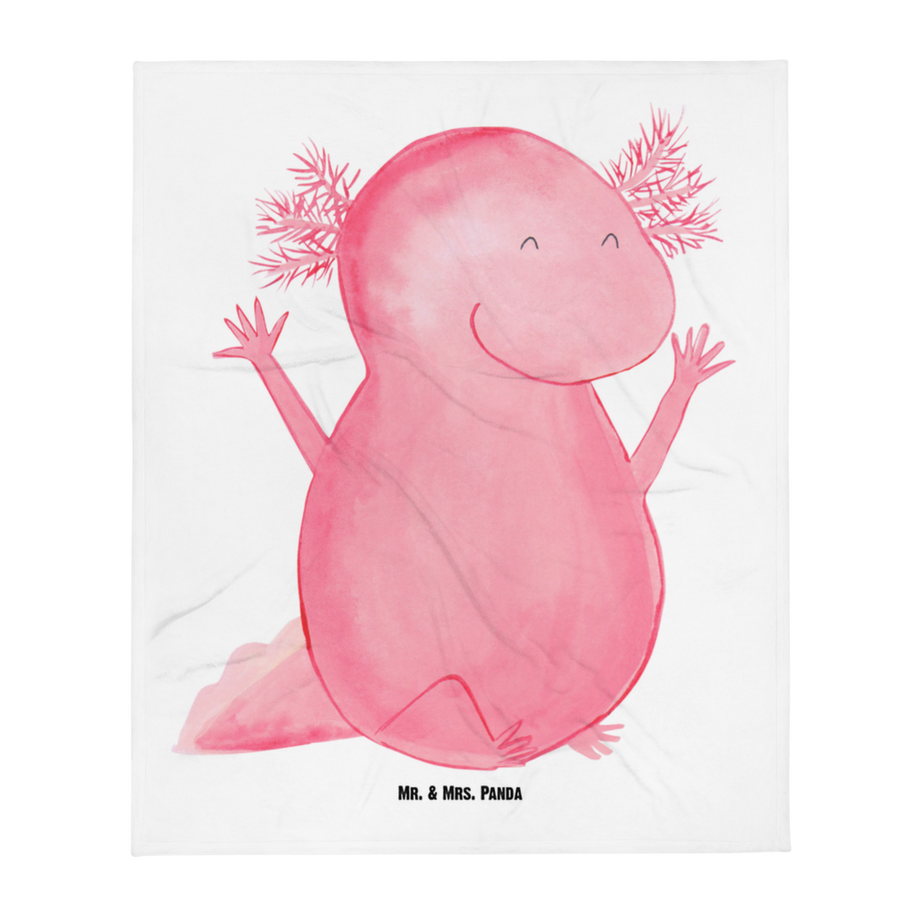 Babydecke Axolotl Hurra Axolotl, Axolot, Schwanzlurch, Lurch, Lurche, fröhlich, Spaß, Freude, Motivation, Zufriedenheit Babydecke, Babygeschenk, Geschenk Geburt, Babyecke Kuscheldecke, Krabbeldecke  Axolotl, Molch