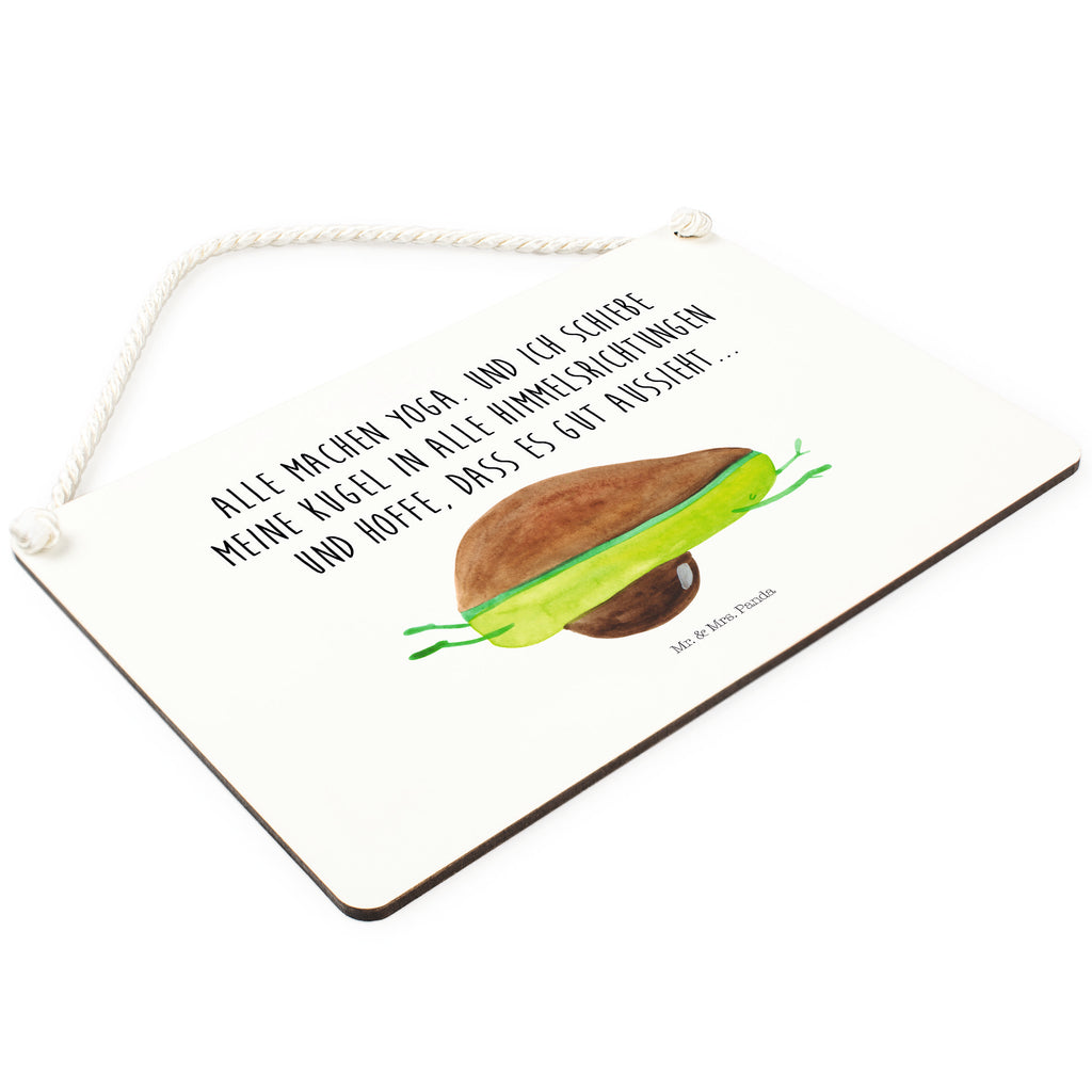 Dekoschild Avocado Yoga Avocado Yoga Vegan Schild, Türschild, Holzschild, Wandschild, Wanddeko  Avocado, Veggie, Vegan, Gesund