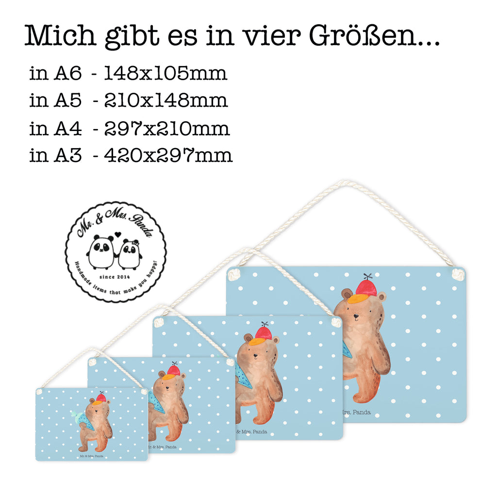 Deko Schild Bär mit Schultüte Bär Motiv, Schultüte, Erster Schultag Geschenk, Einschulung Geschenk, Schule Geschenk, Grundschule, Schulanfang, Schulbeginn,  Schild, Türschild, Holzschild, Wandschild, Wanddeko  Bär, Teddy, Teddybär
