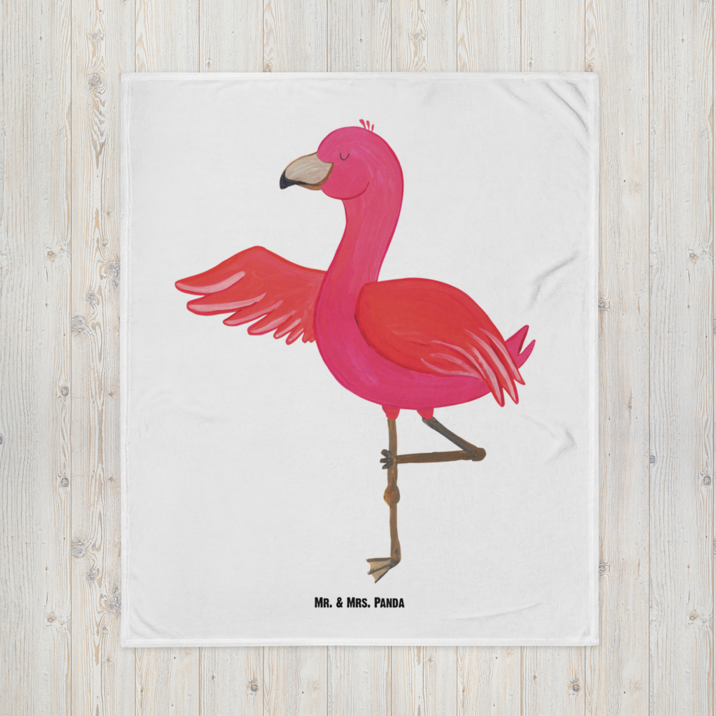 Babydecke Flamingo Yoga Flamingo, Vogel, Yoga, Namaste, Achtsamkeit, Yoga-Übung, Entspannung, Ärger, Aufregen, Tiefenentspannung Babydecke, Babygeschenk, Geschenk Geburt, Babyecke Kuscheldecke, Krabbeldecke  Flamingo