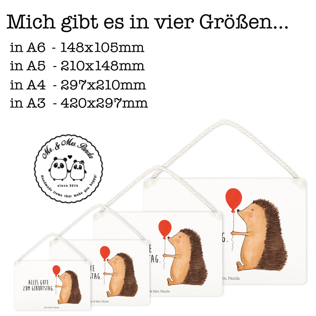 Deko Schild Igel mit Luftballon Igel, Geburtstag, Herzlichen Glückwunsch, Glückwunsch, Geburtstagskind, Ballon, Happy Birthday Schild, Türschild, Holzschild, Wandschild, Wanddeko  süße Tiermotive, gute Laune, lustige Sprüche, Tiere