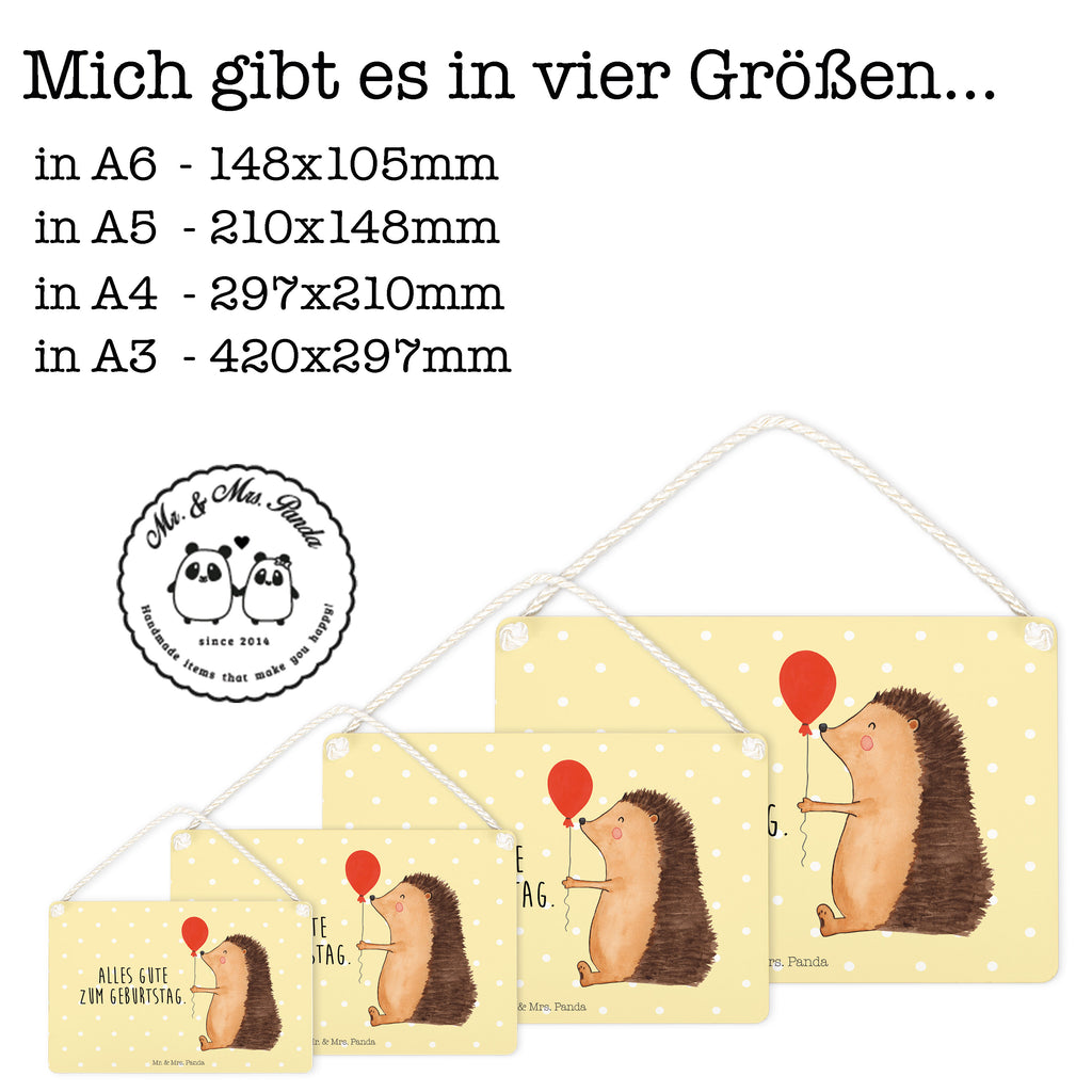 Deko Schild Igel mit Luftballon Igel, Geburtstag, Herzlichen Glückwunsch, Glückwunsch, Geburtstagskind, Ballon, Happy Birthday Schild, Türschild, Holzschild, Wandschild, Wanddeko  süße Tiermotive, gute Laune, lustige Sprüche, Tiere