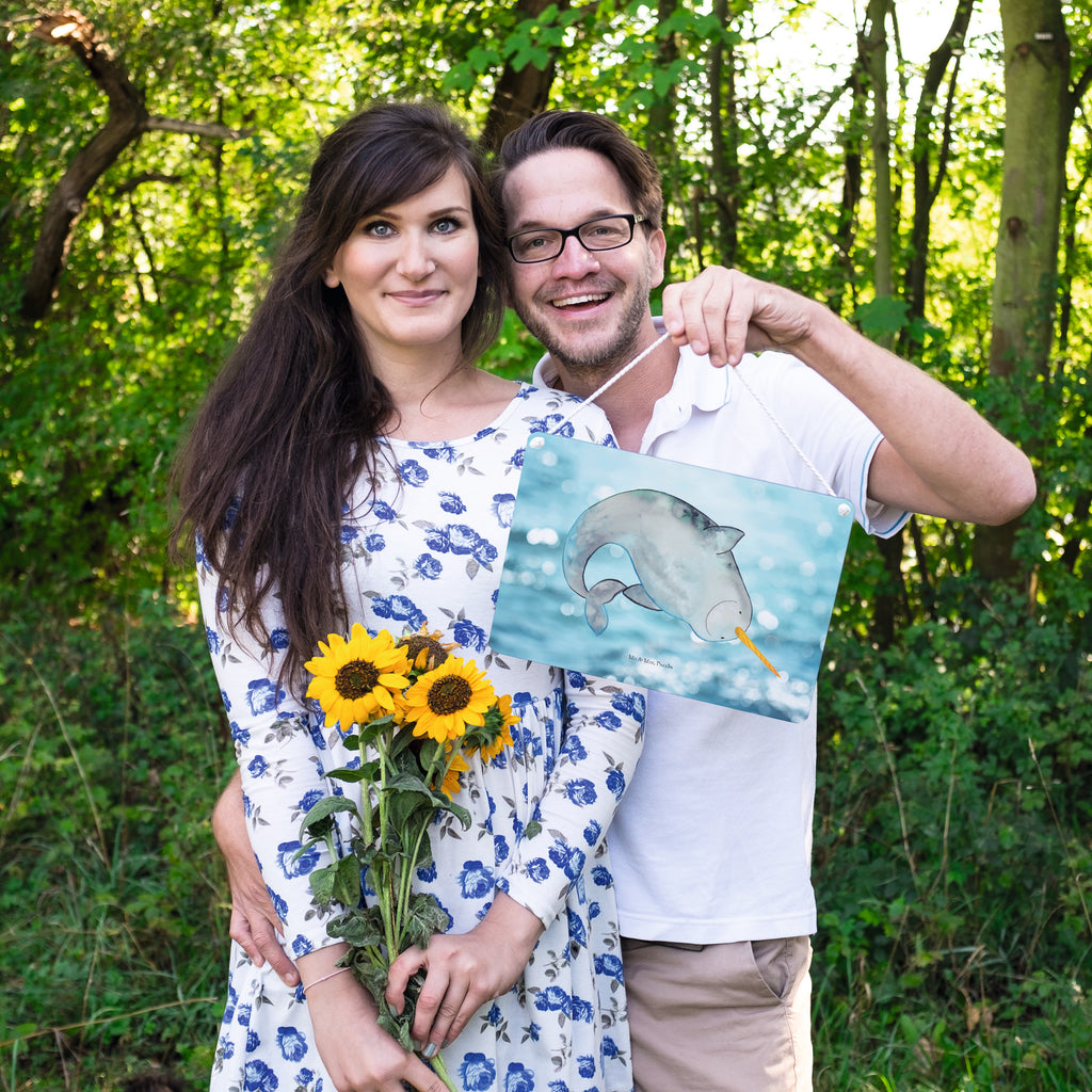 Deko Schild Narwal Narwal, Wal, Putzen, Hausfrau, Junggesellin, aufräumen, Kinderzimmer,  Schild, Türschild, Holzschild, Wandschild, Wanddeko  Meerestiere, Meer, Urlaub