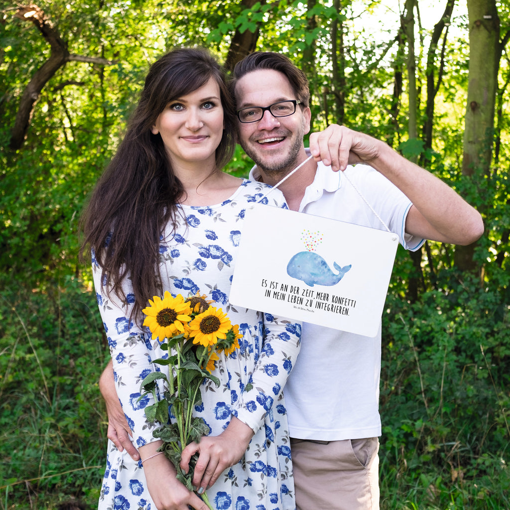 Deko Schild Wal Konfetti Wal, Konfetti, Wale, Motivation, Neuanfang, Trennung, Diät, Abnehmen, Neustart, Lebensabschnitt, Geburtstag,  Schild, Türschild, Holzschild, Wandschild, Wanddeko  Meerestiere, Meer, Urlaub