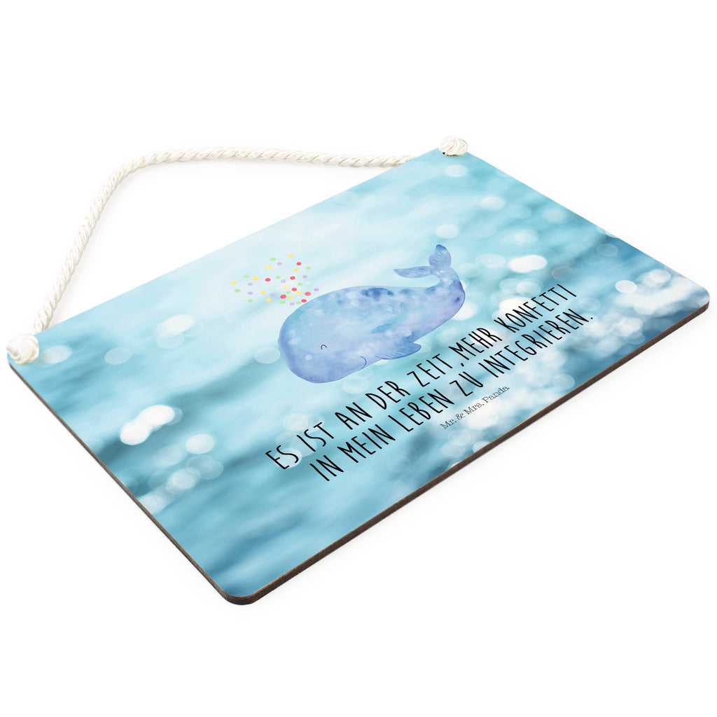 Deko Schild Wal Konfetti Wal, Konfetti, Wale, Motivation, Neuanfang, Trennung, Diät, Abnehmen, Neustart, Lebensabschnitt, Geburtstag,  Schild, Türschild, Holzschild, Wandschild, Wanddeko  Meerestiere, Meer, Urlaub