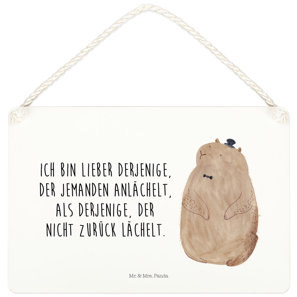 Deko Schild Murmeltier Murmeltier, Knigge, Fröhlichkeit, Freundlichkeit, Respekt, Anstand,  Schild, Türschild, Holzschild, Wandschild, Wanddeko  süße Tiermotive, gute Laune, lustige Sprüche, Tiere