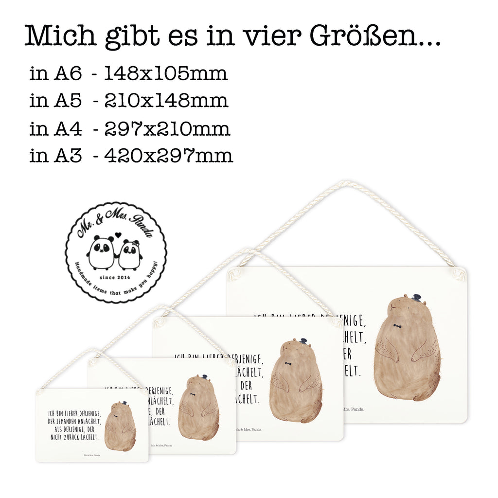 Deko Schild Murmeltier Murmeltier, Knigge, Fröhlichkeit, Freundlichkeit, Respekt, Anstand,  Schild, Türschild, Holzschild, Wandschild, Wanddeko  süße Tiermotive, gute Laune, lustige Sprüche, Tiere