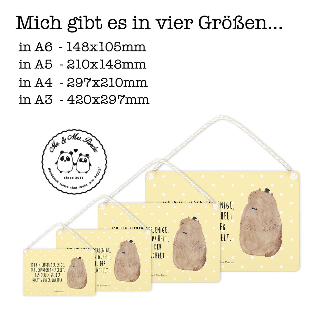 Deko Schild Murmeltier Murmeltier, Knigge, Fröhlichkeit, Freundlichkeit, Respekt, Anstand,  Schild, Türschild, Holzschild, Wandschild, Wanddeko  süße Tiermotive, gute Laune, lustige Sprüche, Tiere