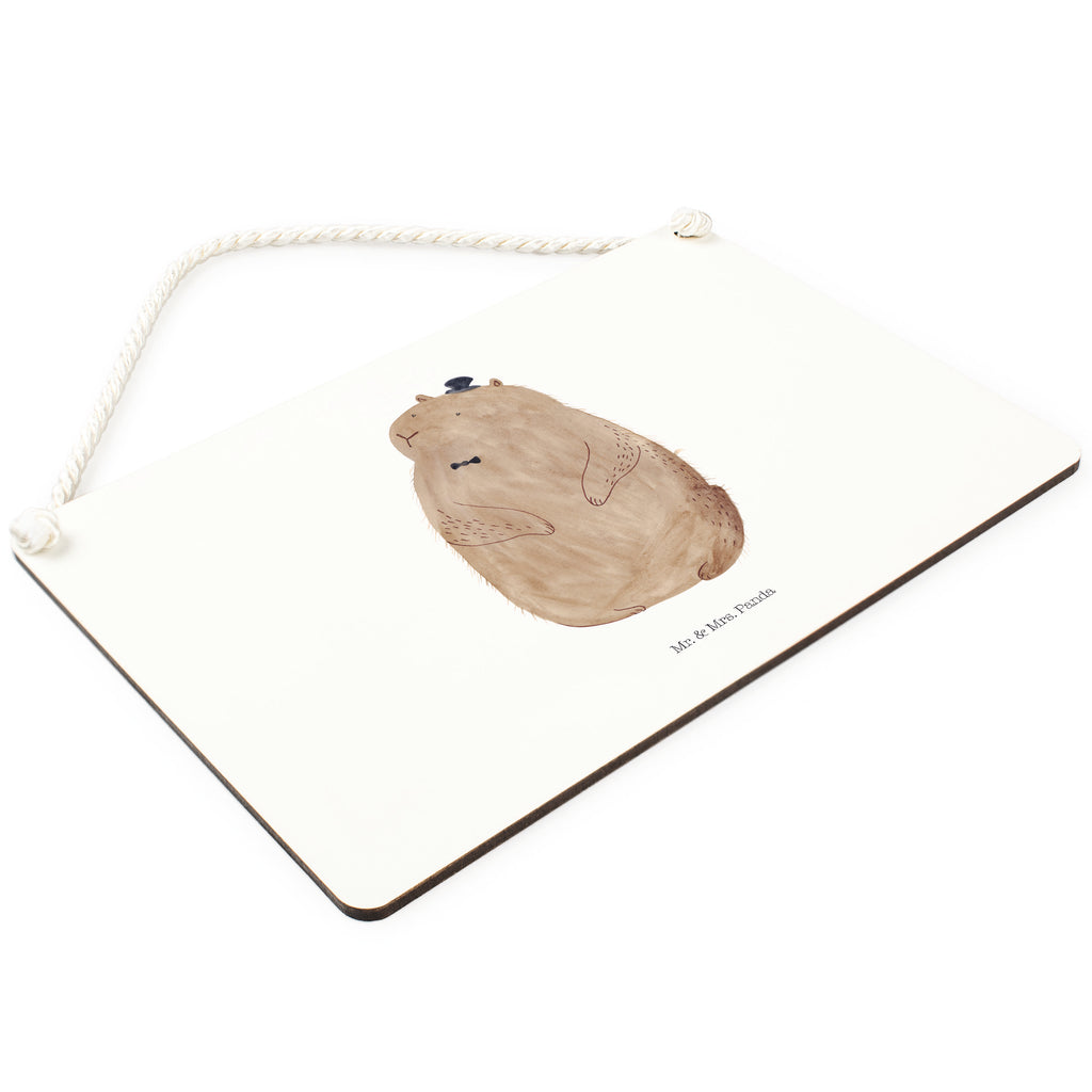 Deko Schild Murmeltier Murmeltier, Knigge, Fröhlichkeit, Freundlichkeit, Respekt, Anstand,  Schild, Türschild, Holzschild, Wandschild, Wanddeko  süße Tiermotive, gute Laune, lustige Sprüche, Tiere