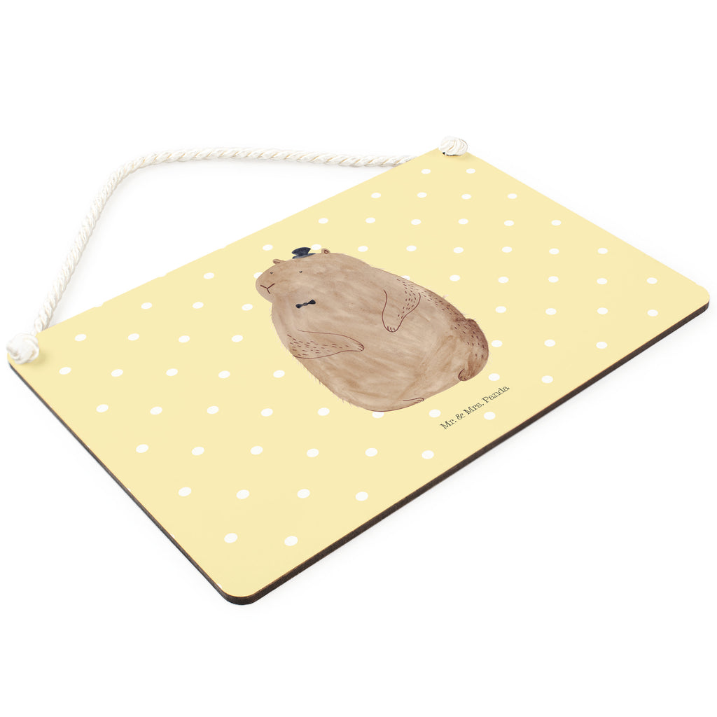 Deko Schild Murmeltier Murmeltier, Knigge, Fröhlichkeit, Freundlichkeit, Respekt, Anstand,  Schild, Türschild, Holzschild, Wandschild, Wanddeko  süße Tiermotive, gute Laune, lustige Sprüche, Tiere