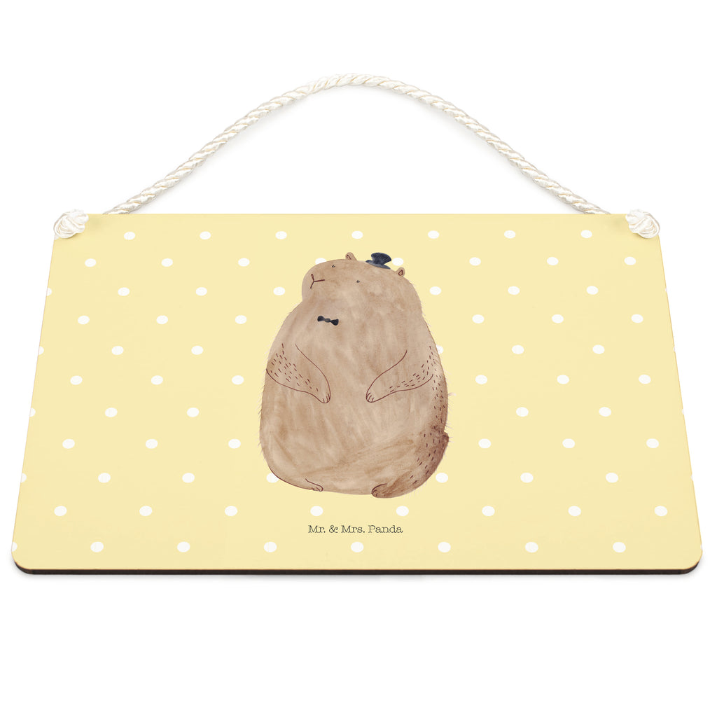 Deko Schild Murmeltier Murmeltier, Knigge, Fröhlichkeit, Freundlichkeit, Respekt, Anstand,  Schild, Türschild, Holzschild, Wandschild, Wanddeko  süße Tiermotive, gute Laune, lustige Sprüche, Tiere