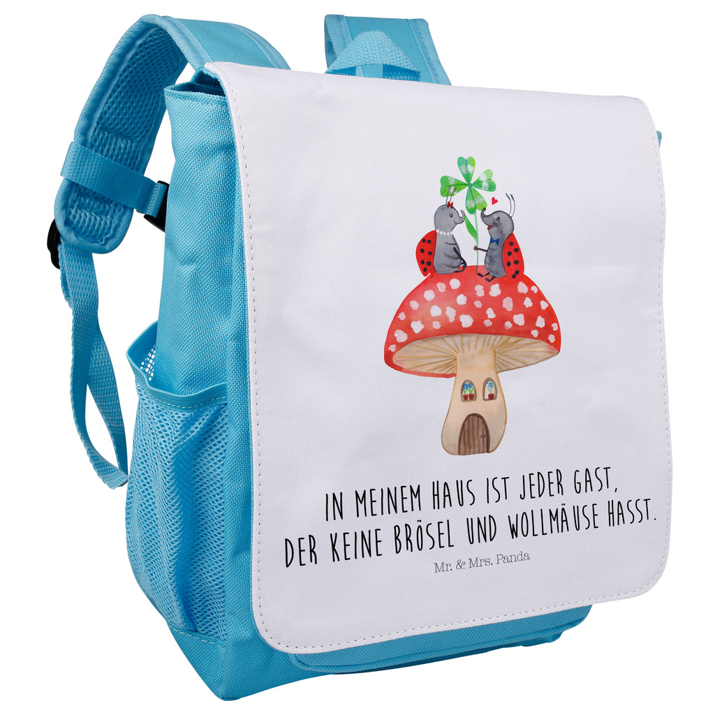Kinderrucksack Marienkäfer Paar Fliegenpilz Haus, Wohnung, zuhause, Fliegenpilz, Marienkäfer, Fleigenpilzhaus Kids, Rucksack, Kinderrucksack  süße Tiermotive, gute Laune, lustige Sprüche, Tiere