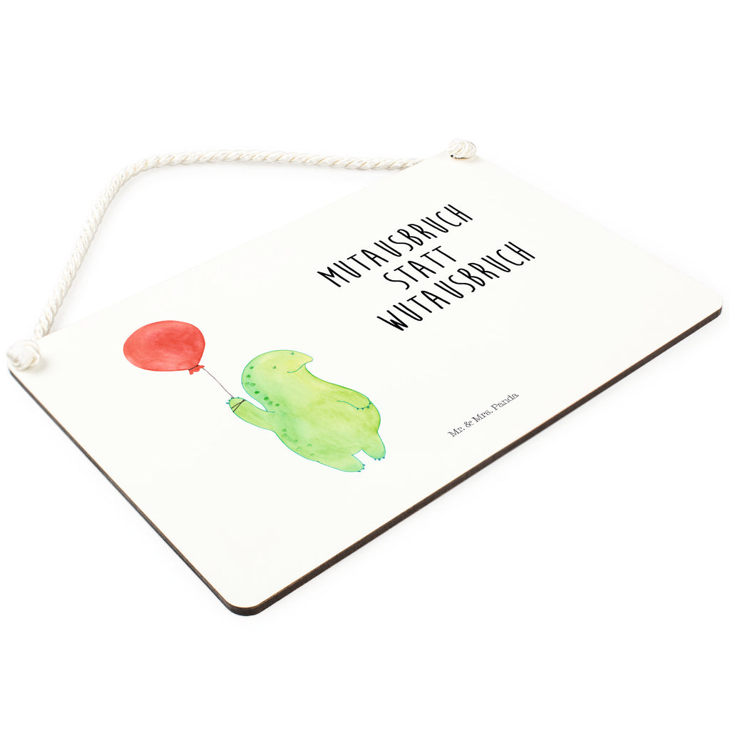 Deko Schild Schildkröte Luftballon Schildkröte, Schildkröten, Mutausbruch, Motivation, Motivationsspruch Schild, Türschild, Holzschild, Wandschild, Wanddeko  Schildkröte