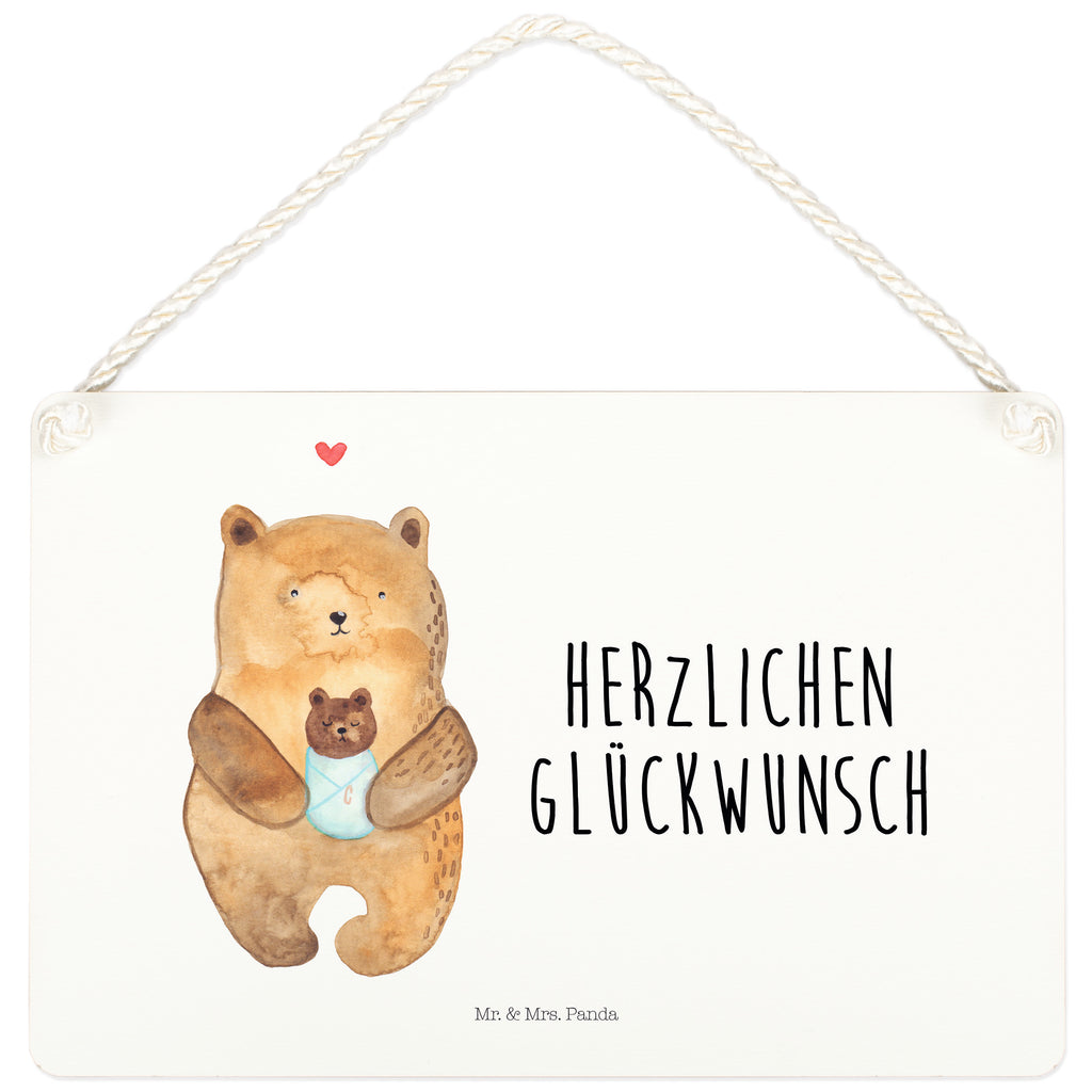 Deko Schild Bär mit Baby Bär, Eltern, Mutter, Baby, Taufe, Geburt, Nichte, Neffe, Enkel, Enkelin, Täufling, Geburtstag, Glückwunsch Schild, Türschild, Holzschild, Wandschild, Wanddeko  Bär, Teddy, Teddybär