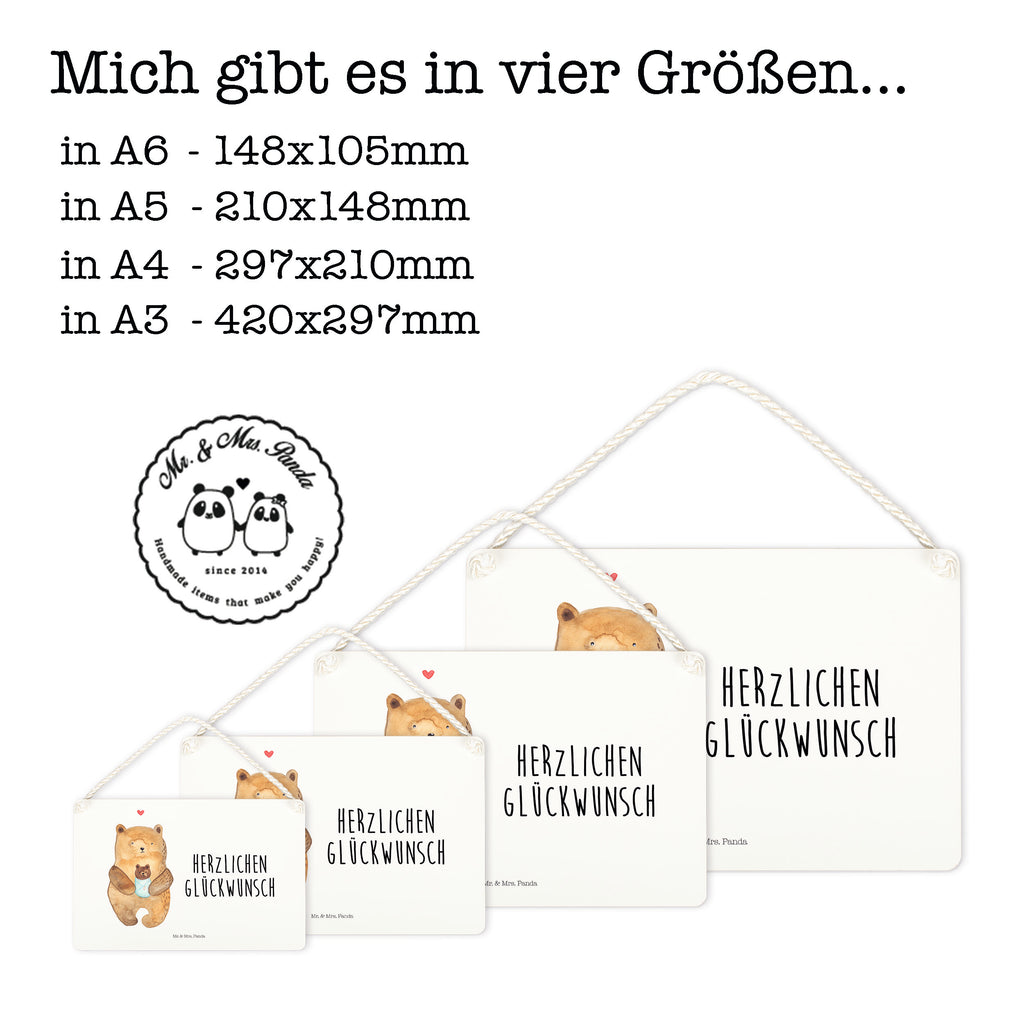Deko Schild Bär mit Baby Bär, Eltern, Mutter, Baby, Taufe, Geburt, Nichte, Neffe, Enkel, Enkelin, Täufling, Geburtstag, Glückwunsch Schild, Türschild, Holzschild, Wandschild, Wanddeko  Bär, Teddy, Teddybär