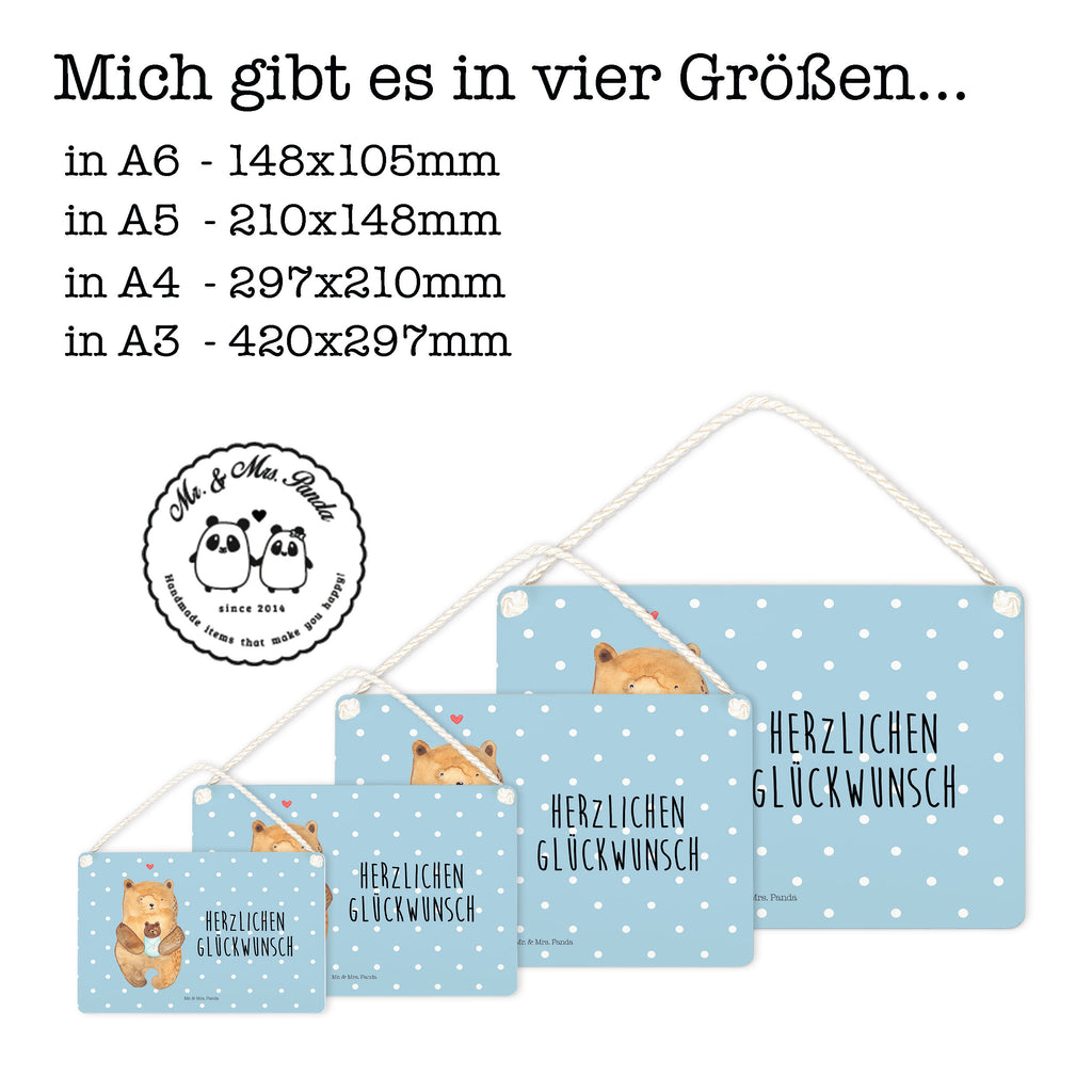 Deko Schild Bär mit Baby Bär, Eltern, Mutter, Baby, Taufe, Geburt, Nichte, Neffe, Enkel, Enkelin, Täufling, Geburtstag, Glückwunsch Schild, Türschild, Holzschild, Wandschild, Wanddeko  Bär, Teddy, Teddybär