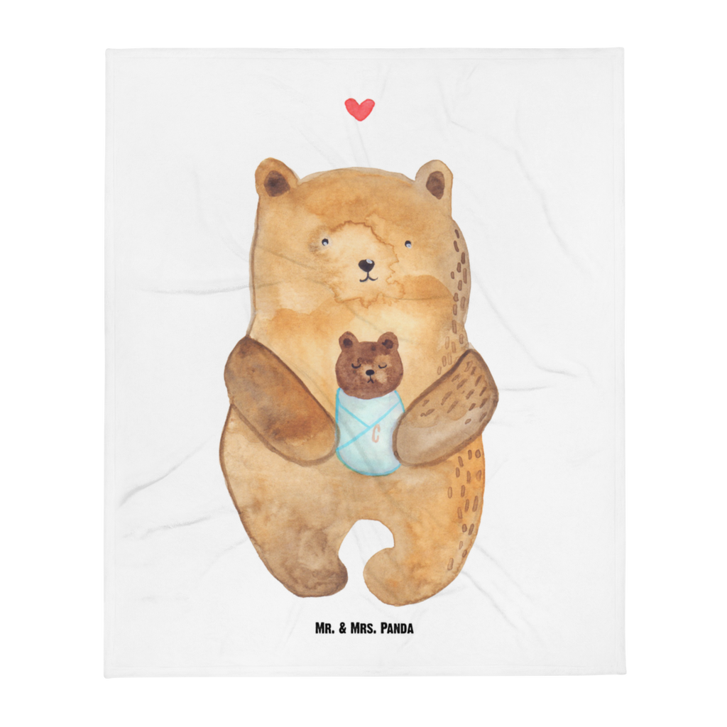 Babydecke Bär mit Baby Bär, Eltern, Mutter, Baby, Taufe, Geburt, Nichte, Neffe, Enkel, Enkelin, Täufling, Geburtstag, Glückwunsch Babydecke, Babygeschenk, Geschenk Geburt, Babyecke Kuscheldecke, Krabbeldecke  Bär, Teddy, Teddybär