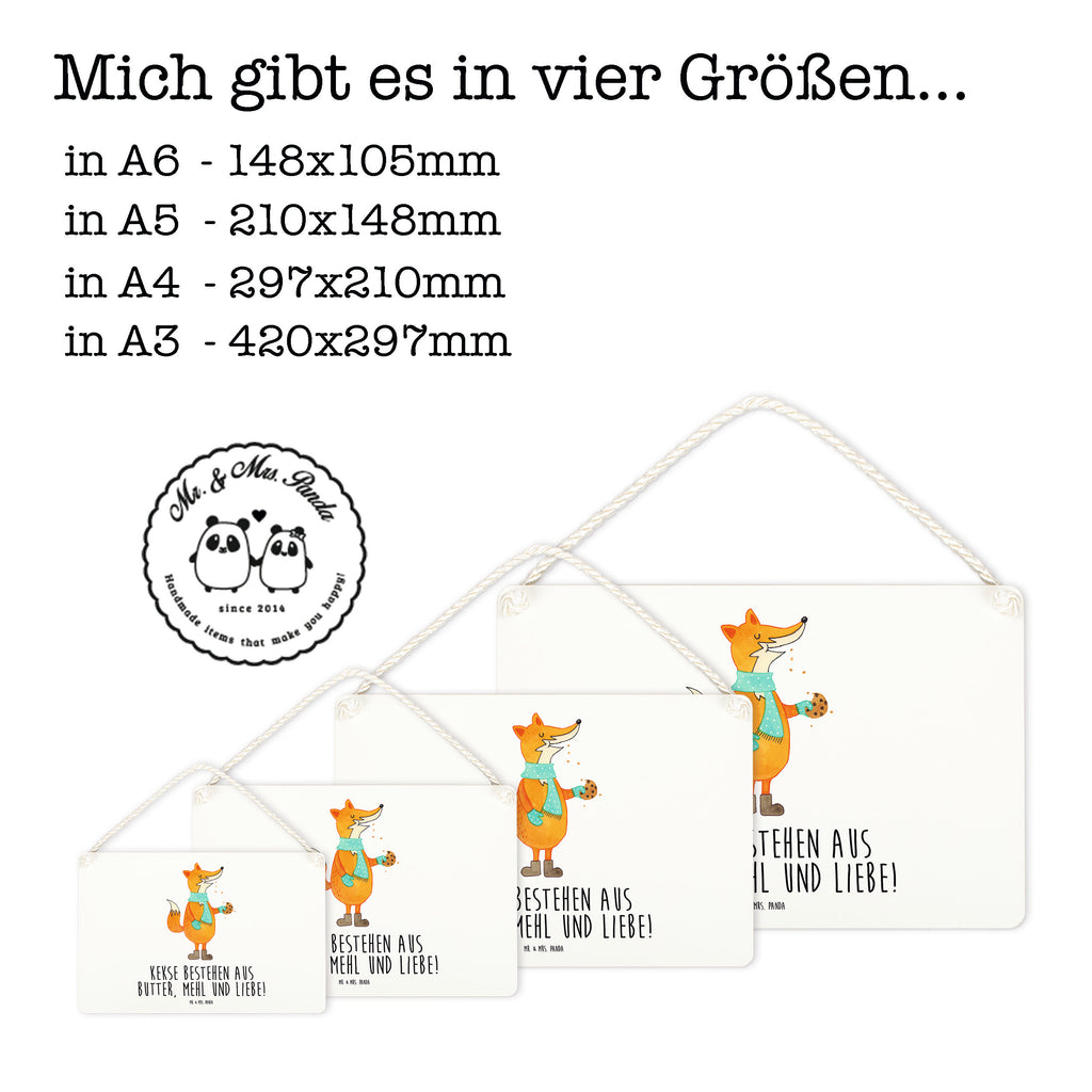 Deko Schild Fuchs Keks Fuchs, Füchse, Backen Spruch, Kekse, Winter, Weihnachtszeit, Geschenk Weihnachten, Plätzchen, Liebe, Küche Deko Schild, Türschild, Holzschild, Wandschild, Wanddeko  Fuchs