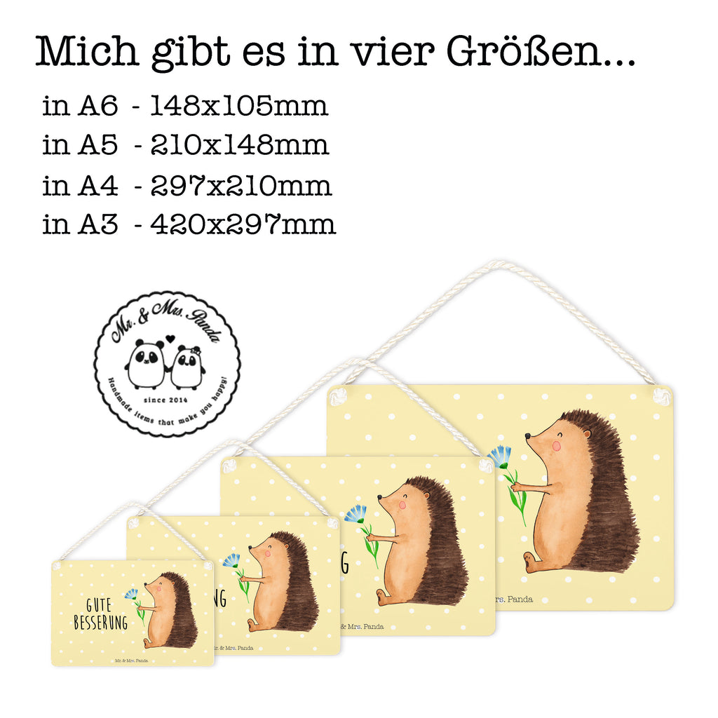 Deko Schild Igel mit Blume Igel, Gute Besserung, Genesungswünsche, Krankheit, Krankenhaus, krank, Besuch Schild, Türschild, Holzschild, Wandschild, Wanddeko  süße Tiermotive, gute Laune, lustige Sprüche, Tiere
