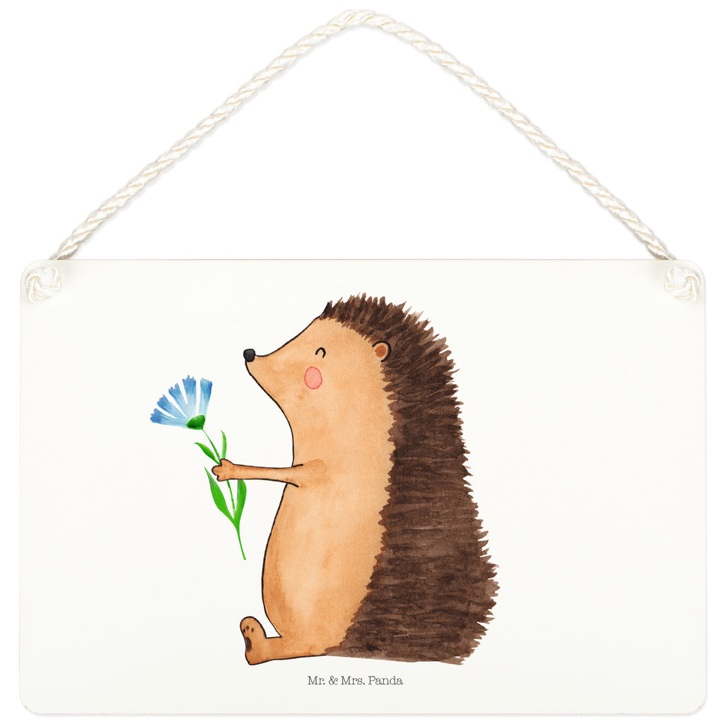 Deko Schild Igel mit Blume Igel, Gute Besserung, Genesungswünsche, Krankheit, Krankenhaus, krank, Besuch Schild, Türschild, Holzschild, Wandschild, Wanddeko  süße Tiermotive, gute Laune, lustige Sprüche, Tiere