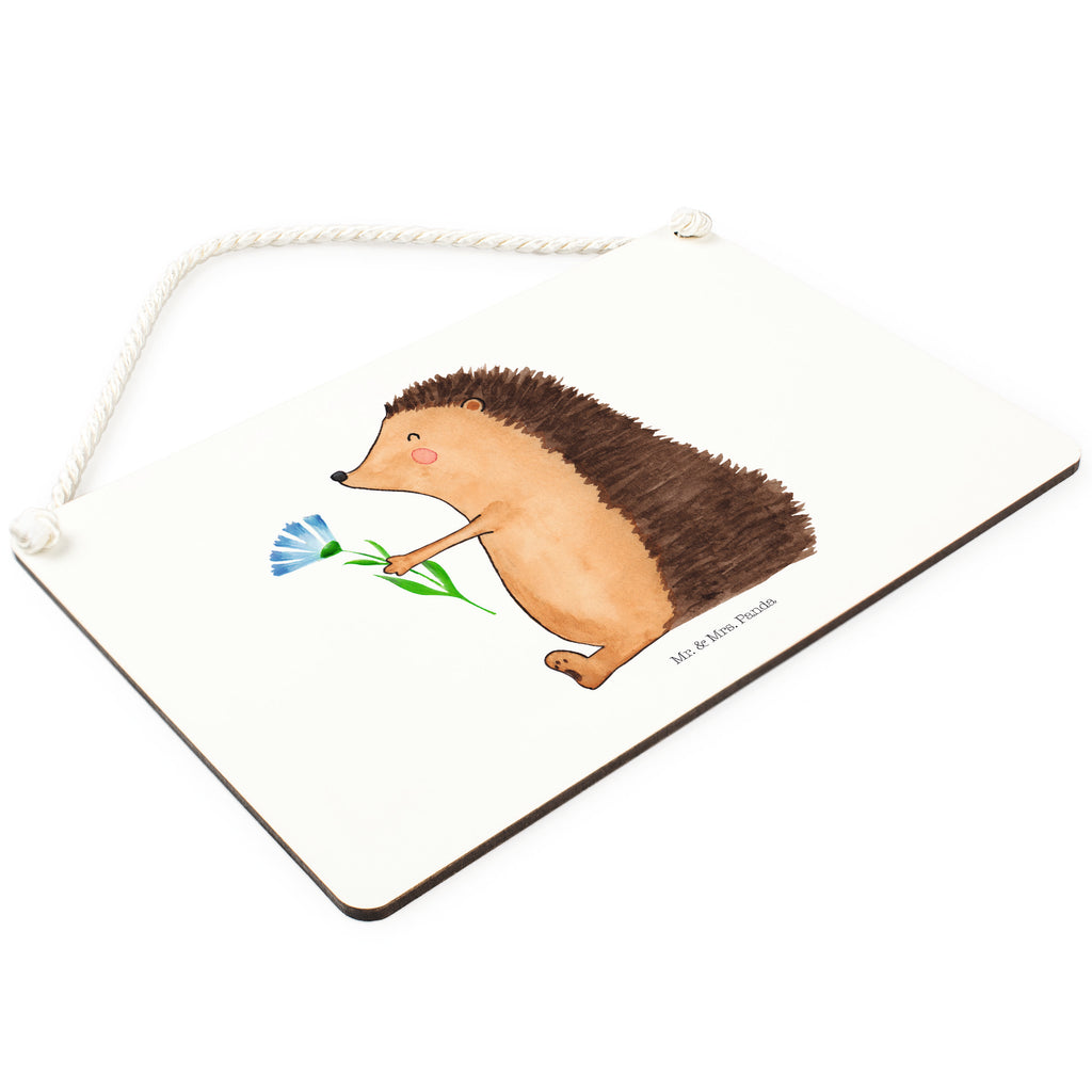 Deko Schild Igel mit Blume Igel, Gute Besserung, Genesungswünsche, Krankheit, Krankenhaus, krank, Besuch Schild, Türschild, Holzschild, Wandschild, Wanddeko  süße Tiermotive, gute Laune, lustige Sprüche, Tiere