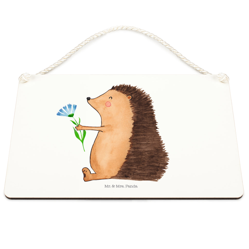 Deko Schild Igel mit Blume Igel, Gute Besserung, Genesungswünsche, Krankheit, Krankenhaus, krank, Besuch Schild, Türschild, Holzschild, Wandschild, Wanddeko  süße Tiermotive, gute Laune, lustige Sprüche, Tiere