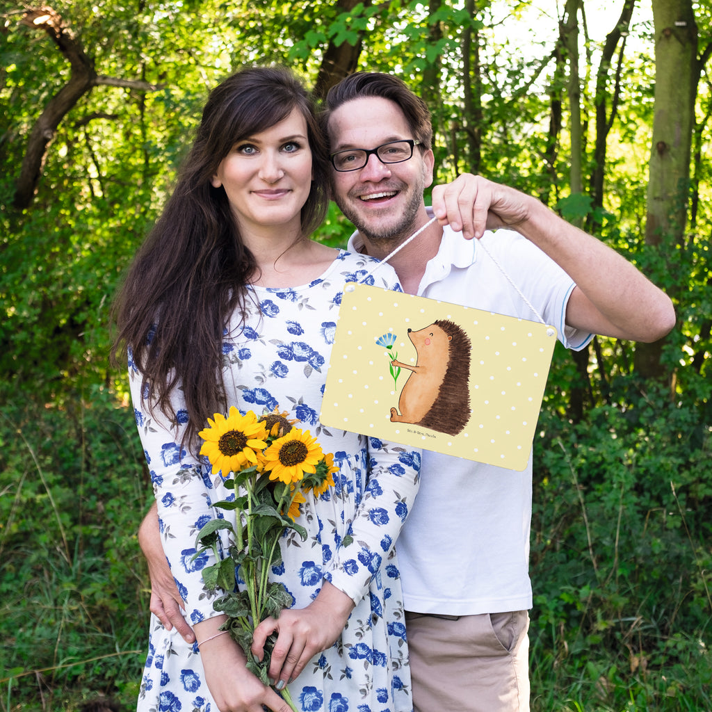 Deko Schild Igel mit Blume Igel, Gute Besserung, Genesungswünsche, Krankheit, Krankenhaus, krank, Besuch Schild, Türschild, Holzschild, Wandschild, Wanddeko  süße Tiermotive, gute Laune, lustige Sprüche, Tiere