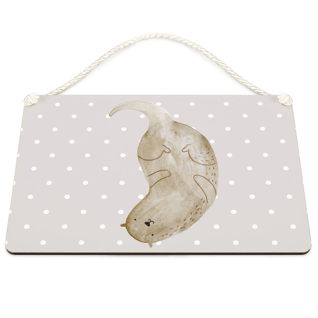 Deko Schild Otter kopfüber Otter Seeotter See Otter Schild, Türschild, Holzschild, Wandschild, Wanddeko  Otter,  Fischotter,  Seeotter