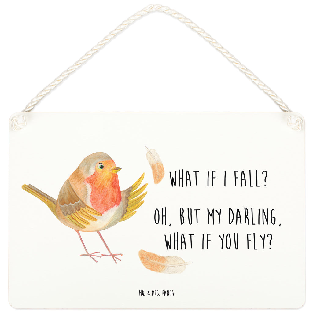 Dekoschild Rotkehlchen mit Federn What if i fall, Rotkehlchen, Spruch Motivation, Spruch Mut, Vogel, Motivation Sprüche, Motivationsbilder, fliegen  Schild, Türschild, Holzschild, Wandschild, Wanddeko  süße Tiermotive, gute Laune, lustige Sprüche, Tiere
