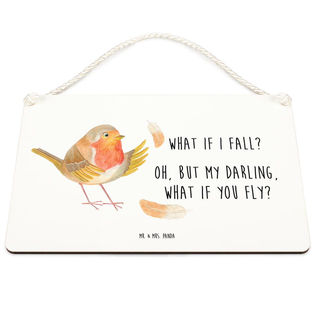 Dekoschild Rotkehlchen mit Federn What if i fall, Rotkehlchen, Spruch Motivation, Spruch Mut, Vogel, Motivation Sprüche, Motivationsbilder, fliegen  Schild, Türschild, Holzschild, Wandschild, Wanddeko  süße Tiermotive, gute Laune, lustige Sprüche, Tiere
