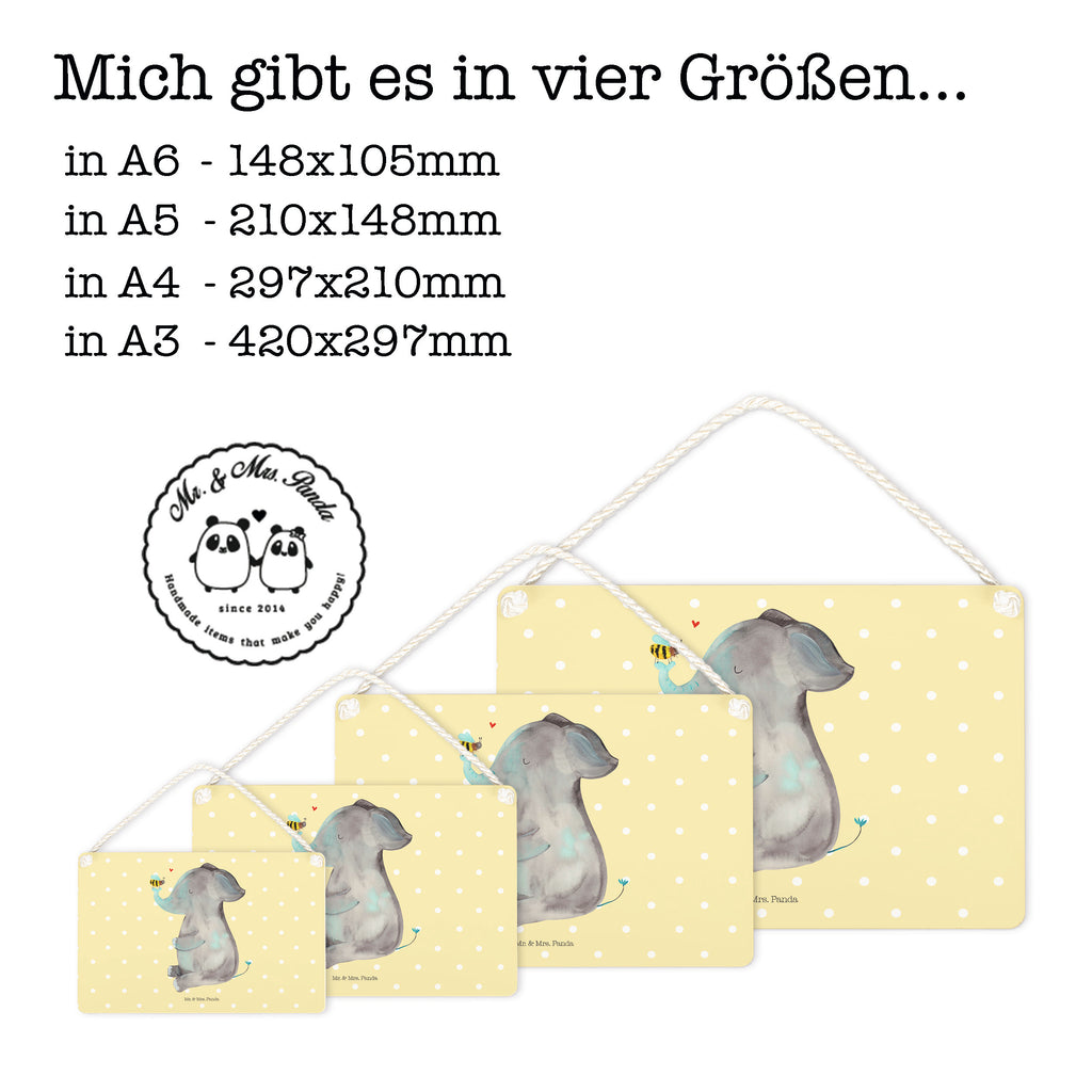 Deko Schild Elefant & Biene Elefant, Biene, Liebe, Liebesbeweis, Jahrestag, Liebesgeschenk, Heiratsantrag, Hochzeitsgeschenk, Liebesspruch Schild, Türschild, Holzschild, Wandschild, Wanddeko  süße Tiermotive, gute Laune, lustige Sprüche, Tiere