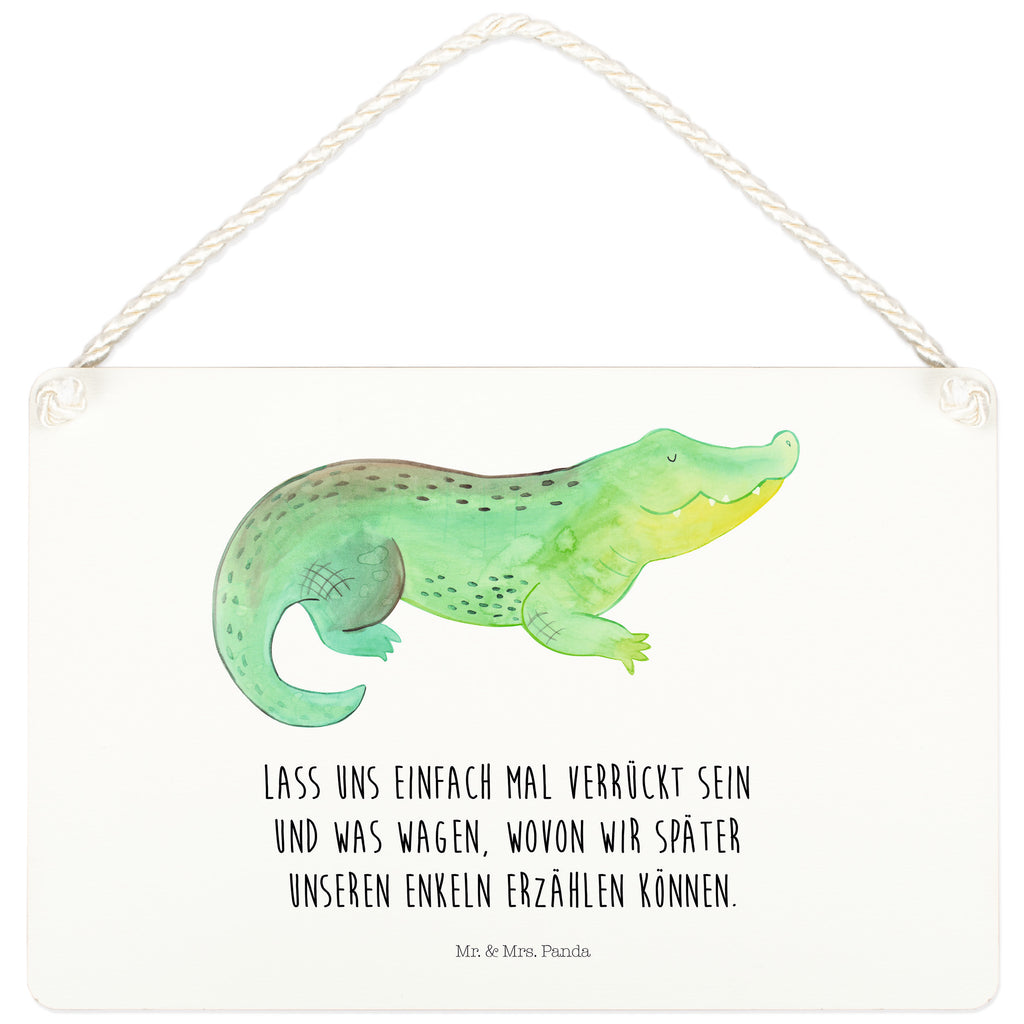 Deko Schild Krokodil Krokodil, Krokodile, verrückt sein, spontan sein, Abenteuerlust, Reiselust, Freundin, beste Freundin, Lieblingsmensch Schild, Türschild, Holzschild, Wandschild, Wanddeko  Meerestiere, Meer, Urlaub