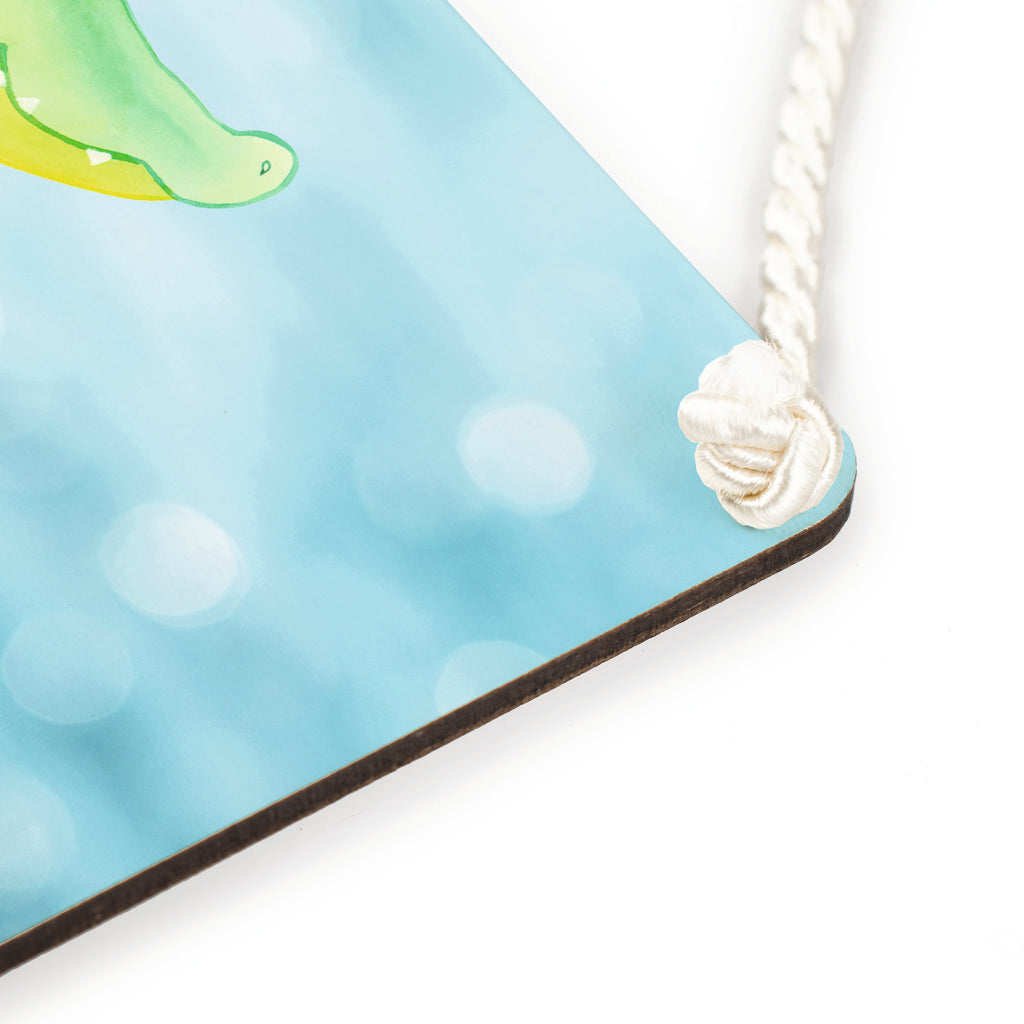 Deko Schild Krokodil Krokodil, Krokodile, verrückt sein, spontan sein, Abenteuerlust, Reiselust, Freundin, beste Freundin, Lieblingsmensch Schild, Türschild, Holzschild, Wandschild, Wanddeko  Meerestiere, Meer, Urlaub