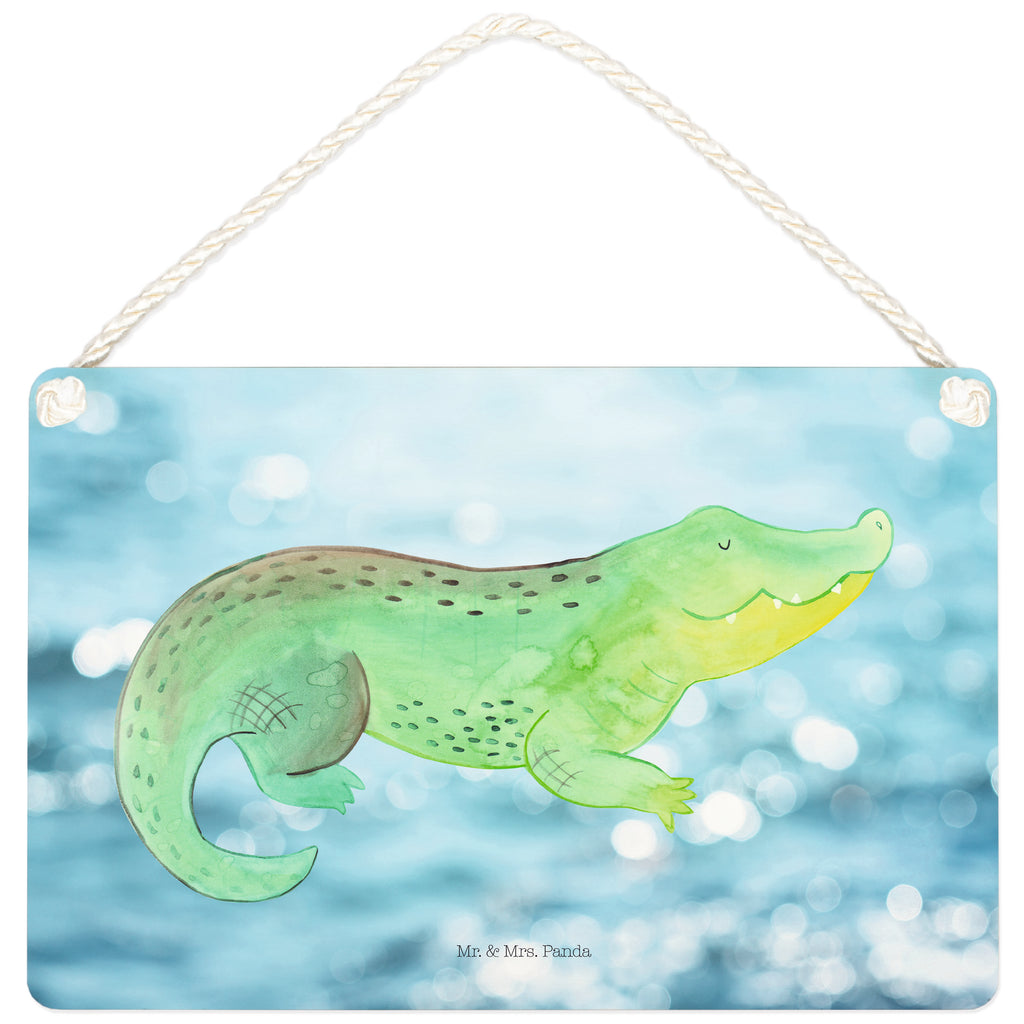 Deko Schild Krokodil Krokodil, Krokodile, verrückt sein, spontan sein, Abenteuerlust, Reiselust, Freundin, beste Freundin, Lieblingsmensch Schild, Türschild, Holzschild, Wandschild, Wanddeko  Meerestiere, Meer, Urlaub