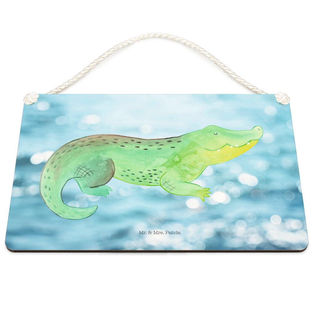 Deko Schild Krokodil Krokodil, Krokodile, verrückt sein, spontan sein, Abenteuerlust, Reiselust, Freundin, beste Freundin, Lieblingsmensch Schild, Türschild, Holzschild, Wandschild, Wanddeko  Meerestiere, Meer, Urlaub
