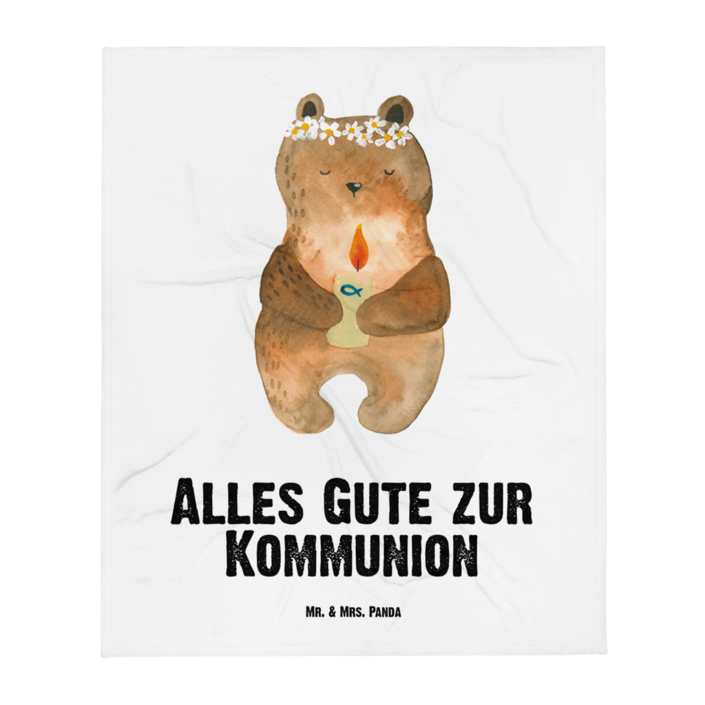 Babydecke Kommunion-Bär Kommunion, Gottes Segen, Taufkerze, katholisch Babydecke, Babygeschenk, Geschenk Geburt, Babyecke Kuscheldecke, Krabbeldecke  Bär, Teddy, Teddybär