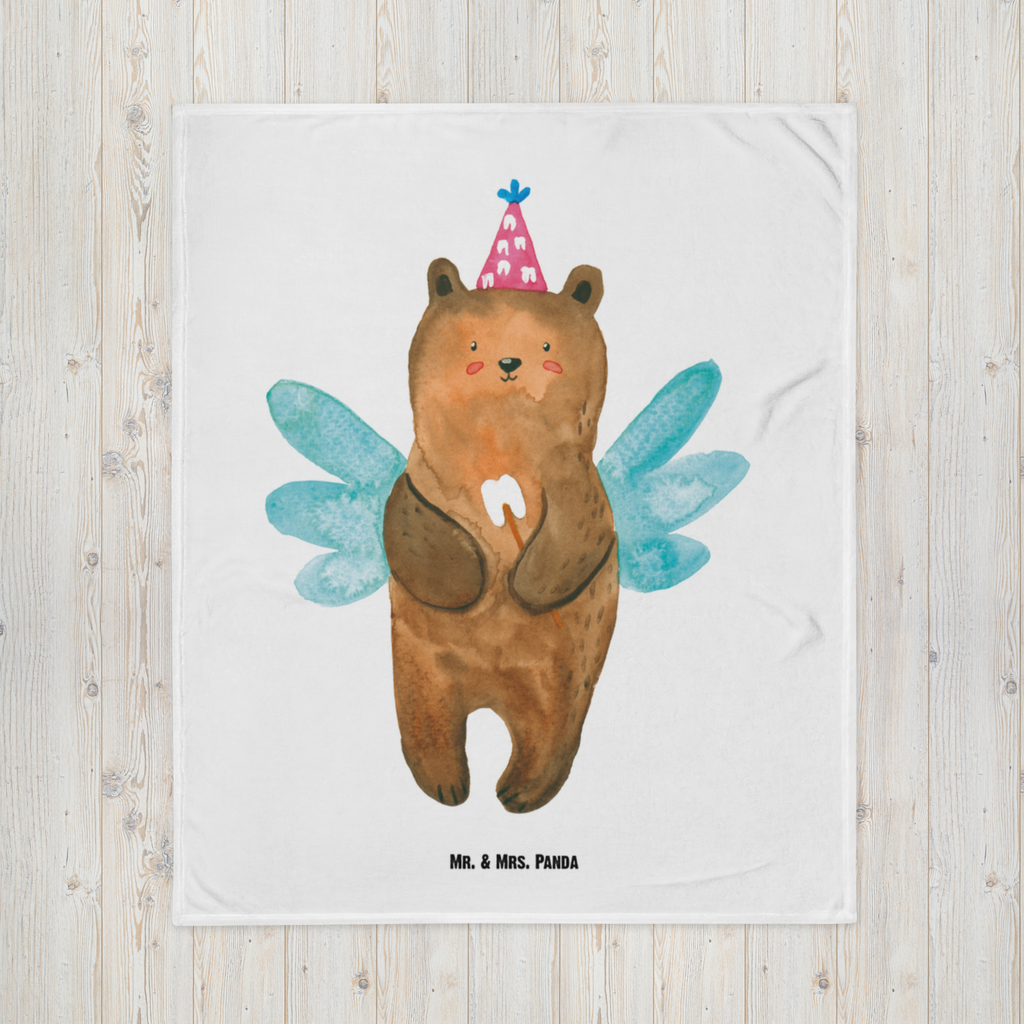 Babydecke Zahnfee Bär Babydecke, Babygeschenk, Geschenk Geburt, Babyecke Kuscheldecke, Krabbeldecke, Bär, Teddy, Teddybär, Zahnfee, Fee, Milchzahn, Erster Zahn