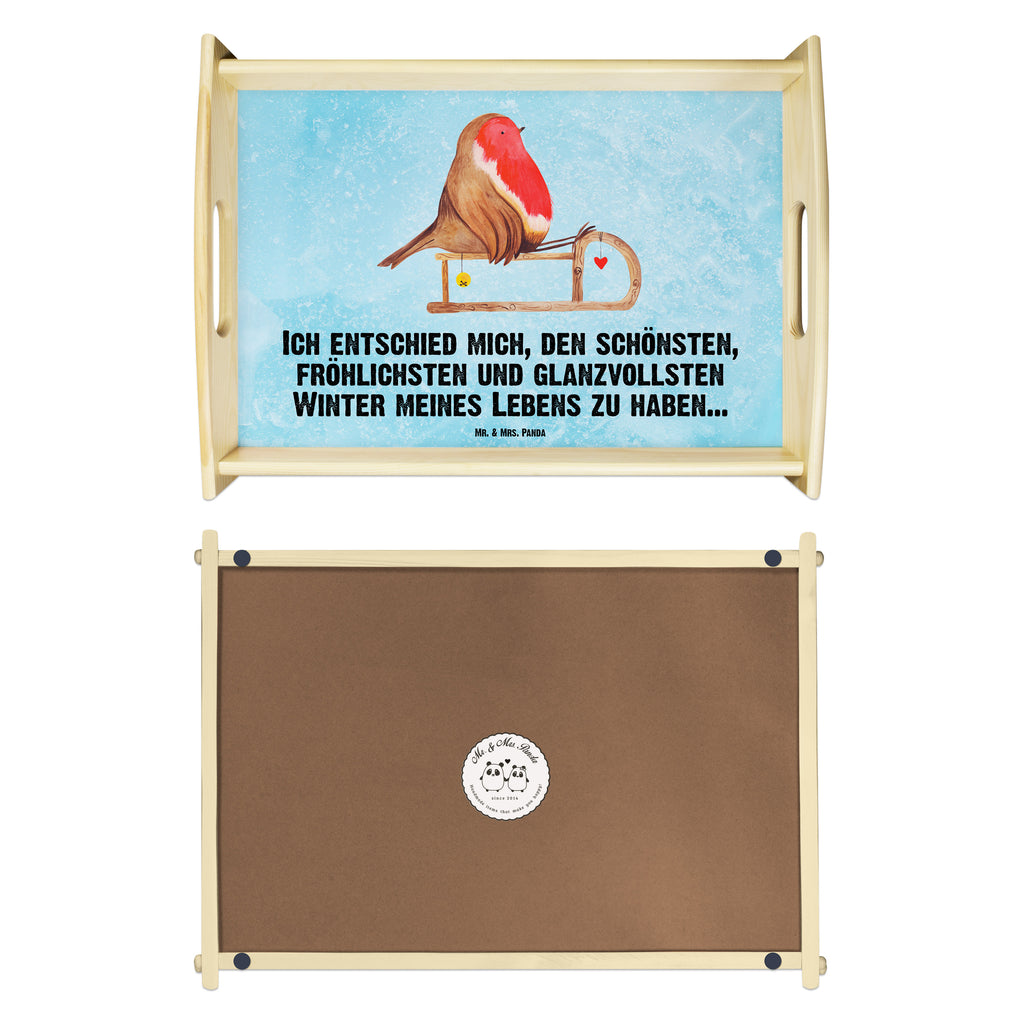 Serviertablett Rotkehlchen Schlitten Weihnachten, Schlitten, Vogel Tablett, Holztablett, Küchentablett, Dekotablett, Frühstückstablett  Winter, Weihnachten, Weihnachtsdeko, Nikolaus, Advent, Heiligabend, Wintermotiv