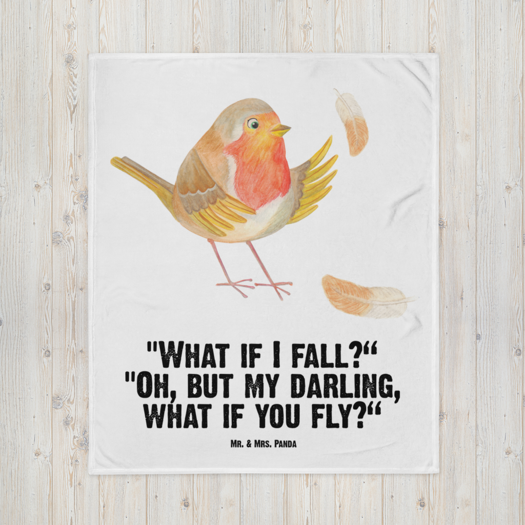 Babydecke Rotkehlchen mit Federn What if i fall, Rotkehlchen, Spruch Motivation, Spruch Mut, Vogel, Motivation Sprüche, Motivationsbilder, fliegen  Babydecke, Babygeschenk, Geschenk Geburt, Babyecke Kuscheldecke, Krabbeldecke  süße Tiermotive, gute Laune, lustige Sprüche, Tiere