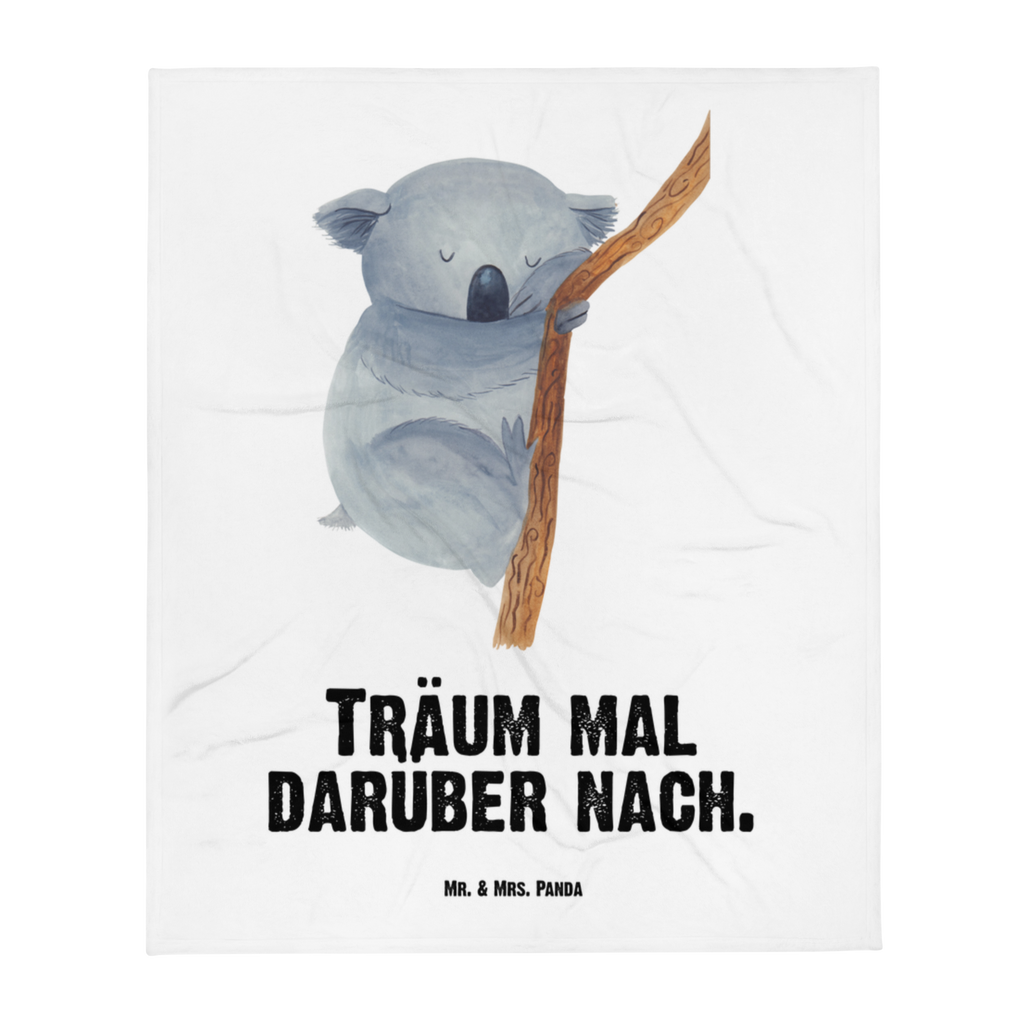 Babydecke Koalabär Koala, träumen, Traum, schlafen, Schlafzimmer, Traumland, Bär, Koalabär Babydecke, Babygeschenk, Geschenk Geburt, Babyecke Kuscheldecke, Krabbeldecke  süße Tiermotive, gute Laune, lustige Sprüche, Tiere