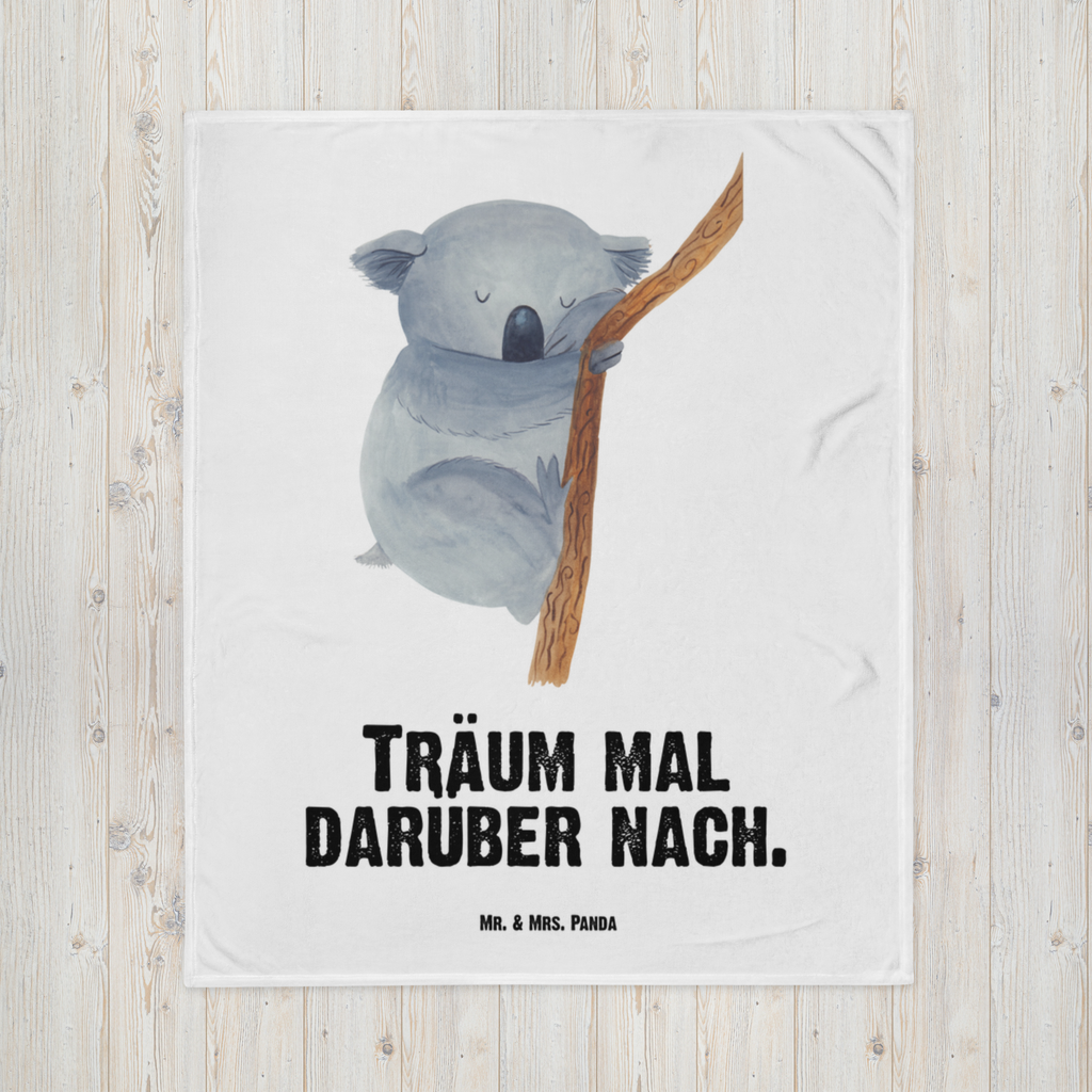 Babydecke Koalabär Koala, träumen, Traum, schlafen, Schlafzimmer, Traumland, Bär, Koalabär Babydecke, Babygeschenk, Geschenk Geburt, Babyecke Kuscheldecke, Krabbeldecke  süße Tiermotive, gute Laune, lustige Sprüche, Tiere