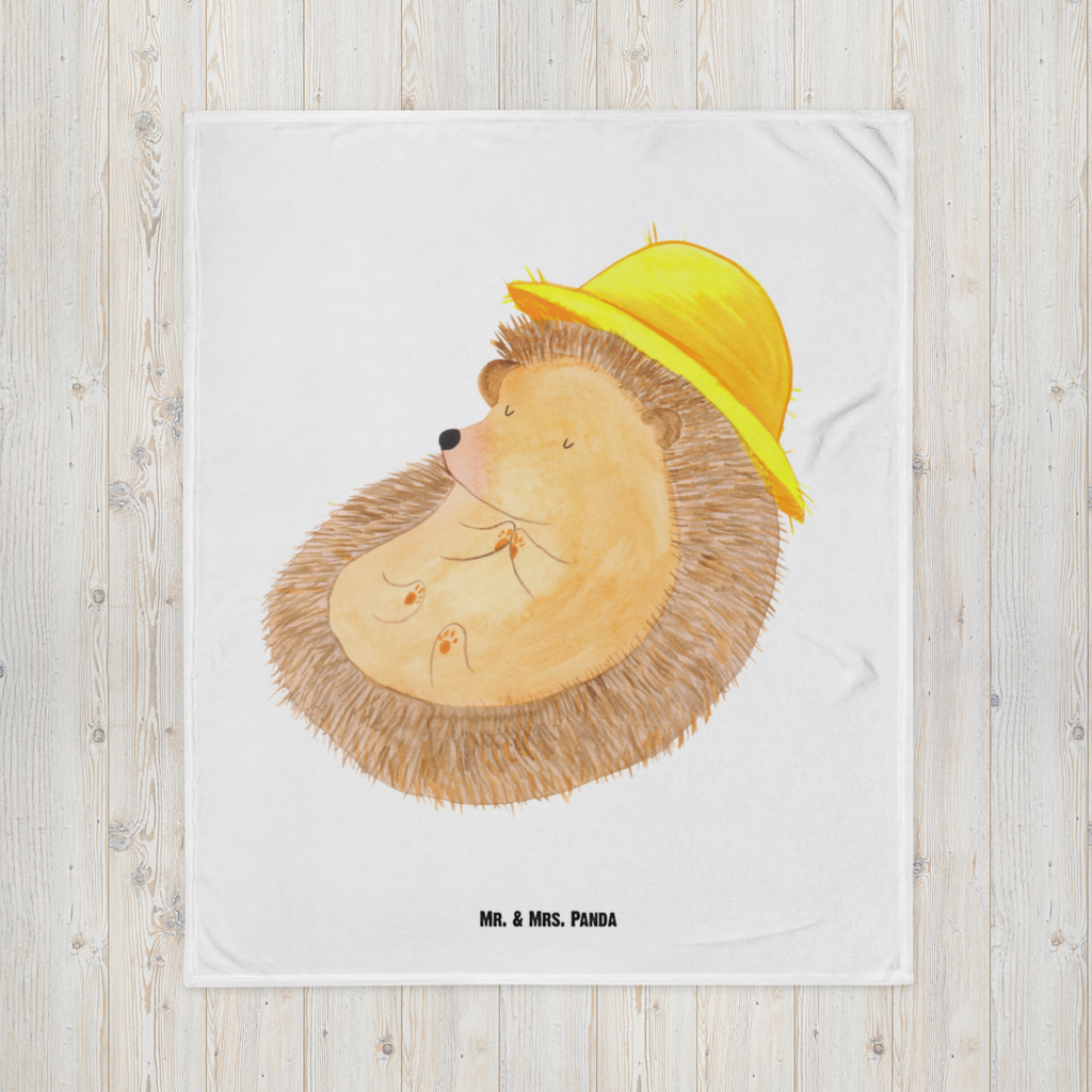 Babydecke Igel betet Igel, Igel mit Hut, Sonnenhut, Gott, Amen, beten, Leben, Dankbarkeit, Dankbar sein, dankbar, genießen Babydecke, Babygeschenk, Geschenk Geburt, Babyecke Kuscheldecke, Krabbeldecke  süße Tiermotive, gute Laune, lustige Sprüche, Tiere