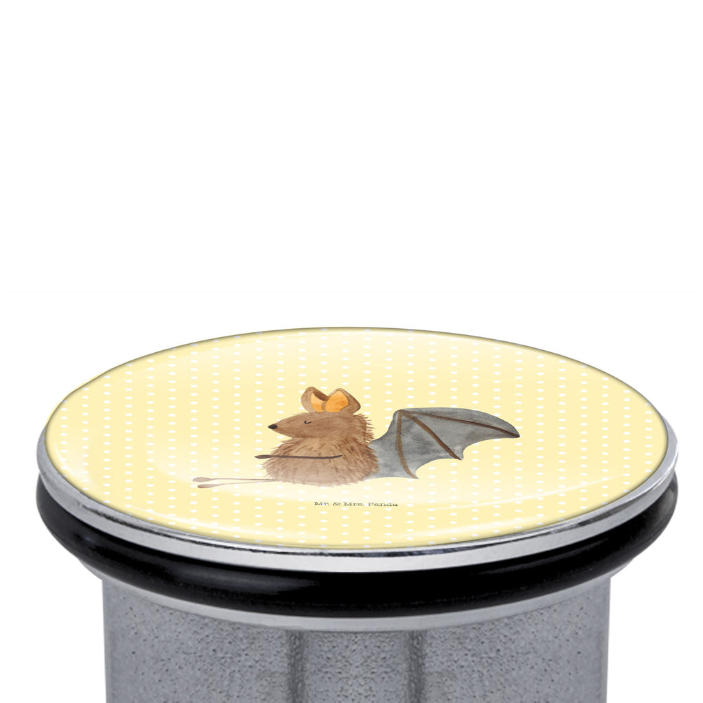 Waschbecken Stöpsel Fledermaus sitzend Fledermaus, Fledermäuse, Motivation, entspannen Abflussstöpsel, Stöpsel, Waschbecken, Ablaufgarnitur, Waschbecken Stopfen  süße Tiermotive, gute Laune, lustige Sprüche, Tiere