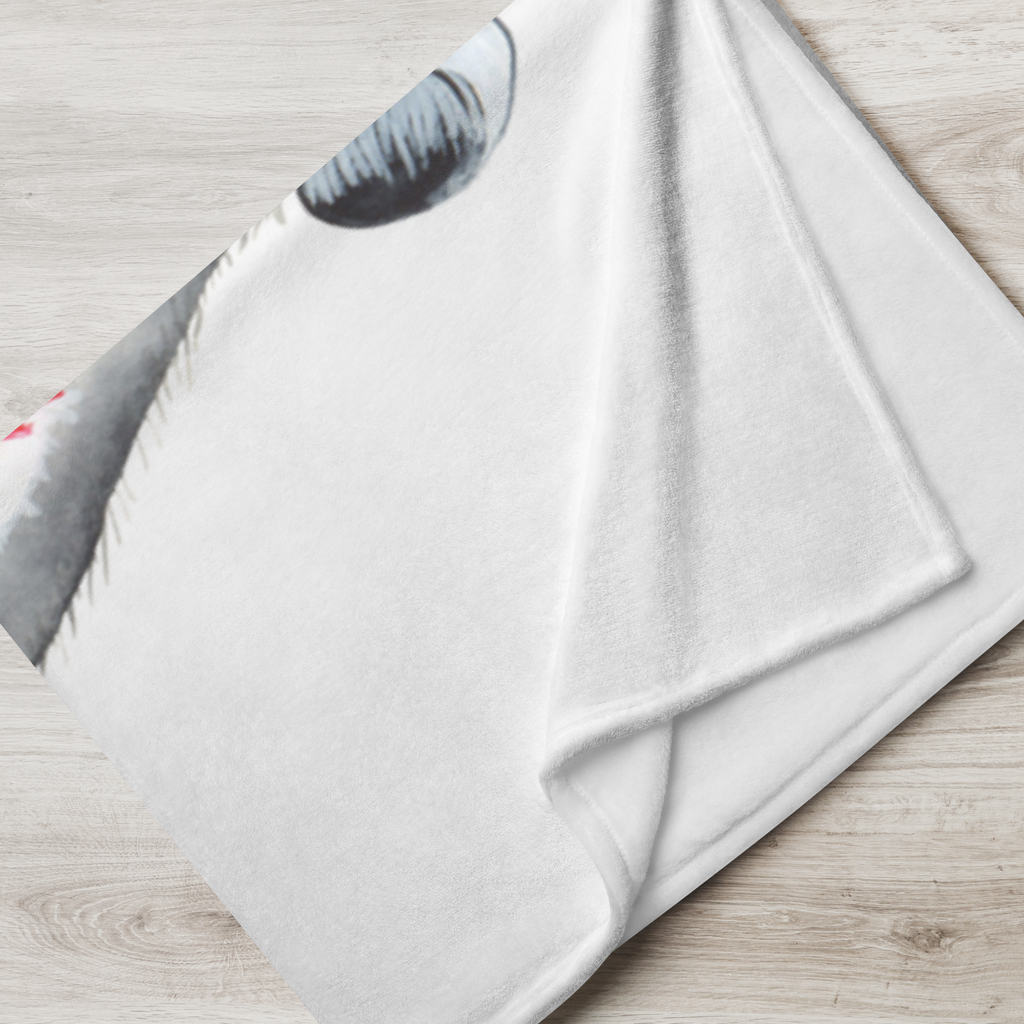Babydecke Chinchilla mit Blume Chinchilla, Chinchillas, Liebeskummer, Kummer, Depressionen, traurig sein, Chaos, Glücklichsein, Büro, Büroalltag Babydecke, Babygeschenk, Geschenk Geburt, Babyecke Kuscheldecke, Krabbeldecke  süße Tiermotive, gute Laune, lustige Sprüche, Tiere