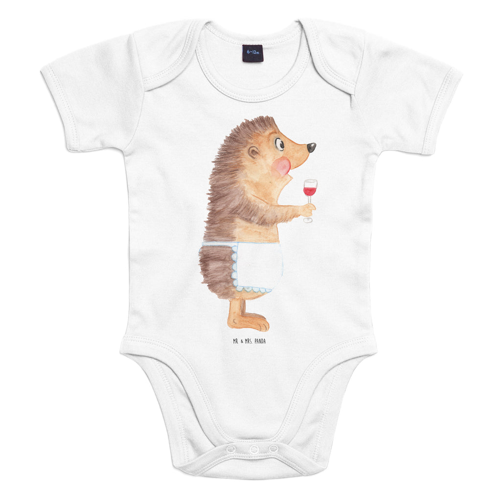 Organic Baby Body Igel mit Wein Wein Spruch, Igel, Geschenk Weintrinker, Geschenk Weinliebhaber, Wein Deko, Weinglas, Rotwein, Weißwein, Wein trinken Babykleidung, Babystrampler, Strampler, Wickelbody,  Baby Erstausstattung   süße Tiermotive, gute Laune, lustige Sprüche, Tiere