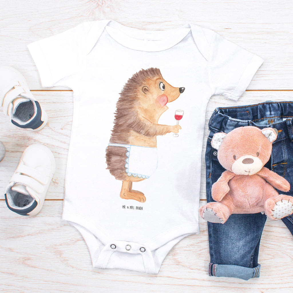 Organic Baby Body Igel mit Wein Wein Spruch, Igel, Geschenk Weintrinker, Geschenk Weinliebhaber, Wein Deko, Weinglas, Rotwein, Weißwein, Wein trinken Babykleidung, Babystrampler, Strampler, Wickelbody,  Baby Erstausstattung   süße Tiermotive, gute Laune, lustige Sprüche, Tiere